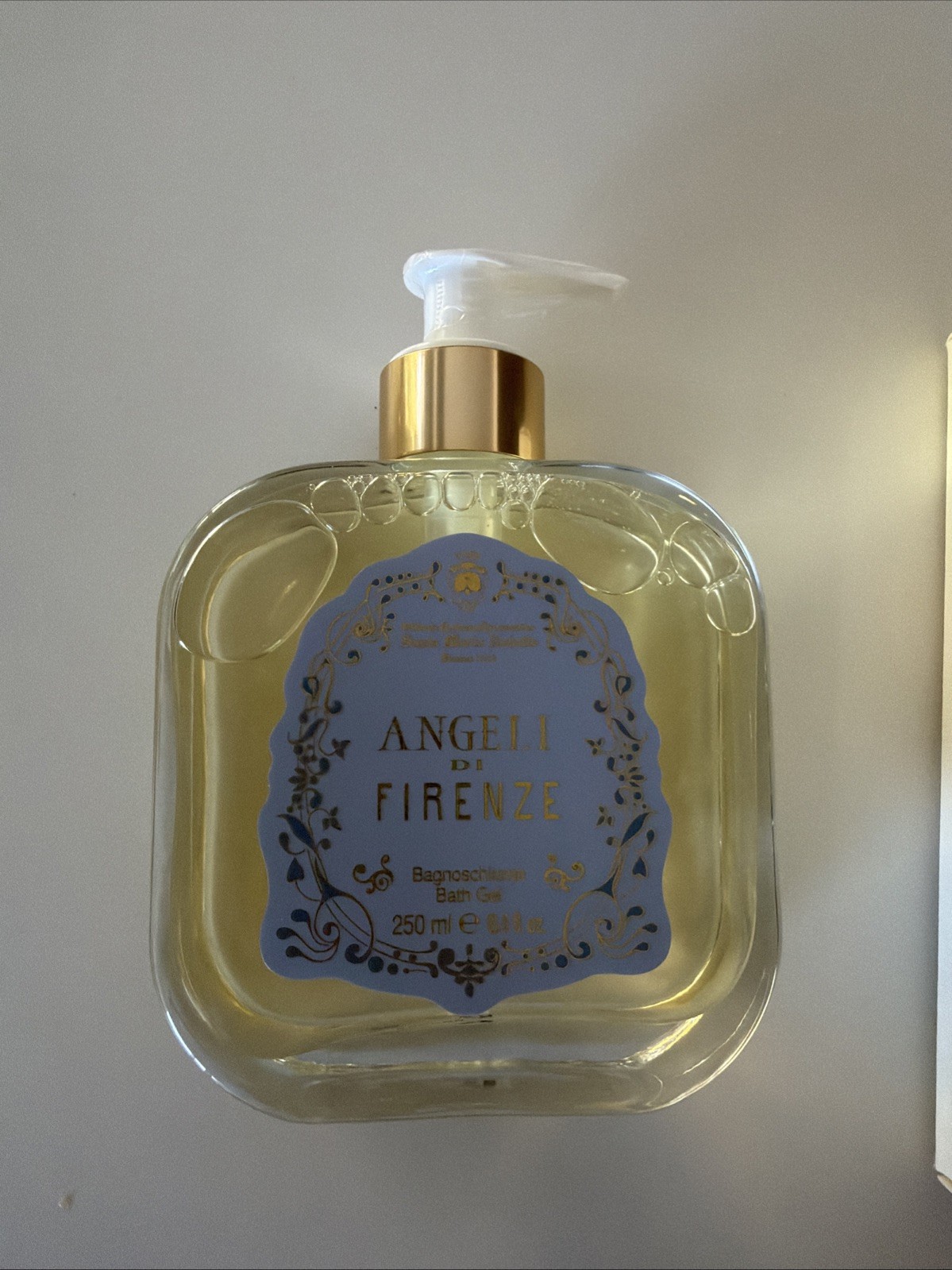 Santa Maria Novella Angeli di Firenze Bath Shower Gel Glass Bottle 250ml NEW BOX