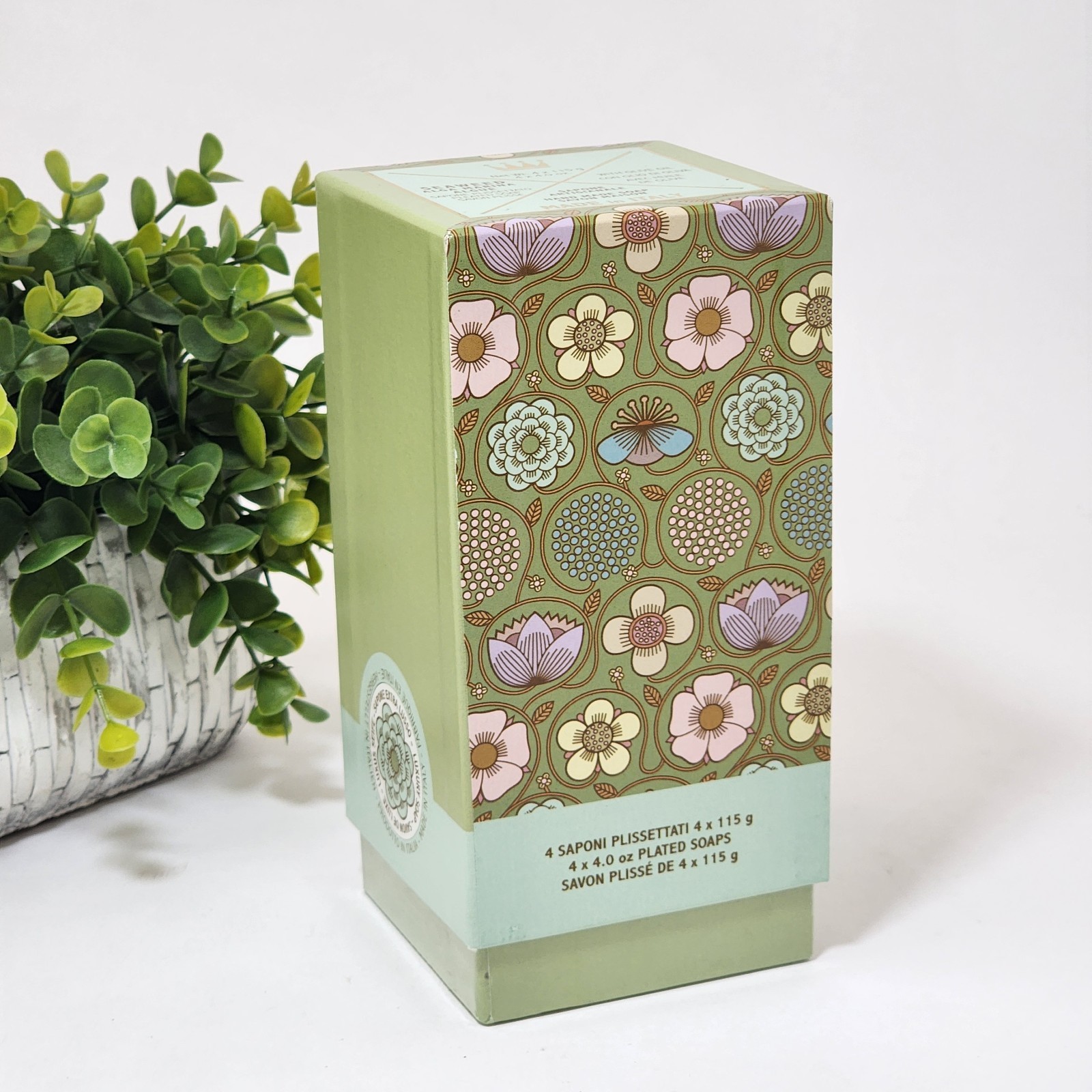 Saponerie Mario Fissi Seaweed with Olive Oil Soap Bar 4 x 4 oz Each Sealed