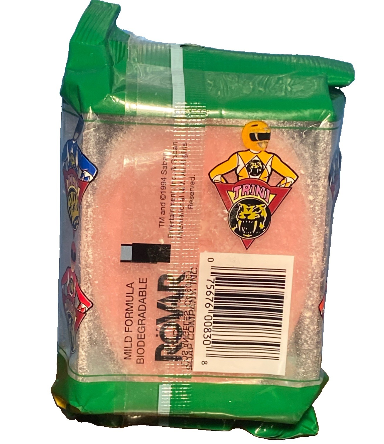 VINTAGE Mighty Morphin Power Rangers Bar Soap – 90s Bath JASON Red MMPR 1994 NOS