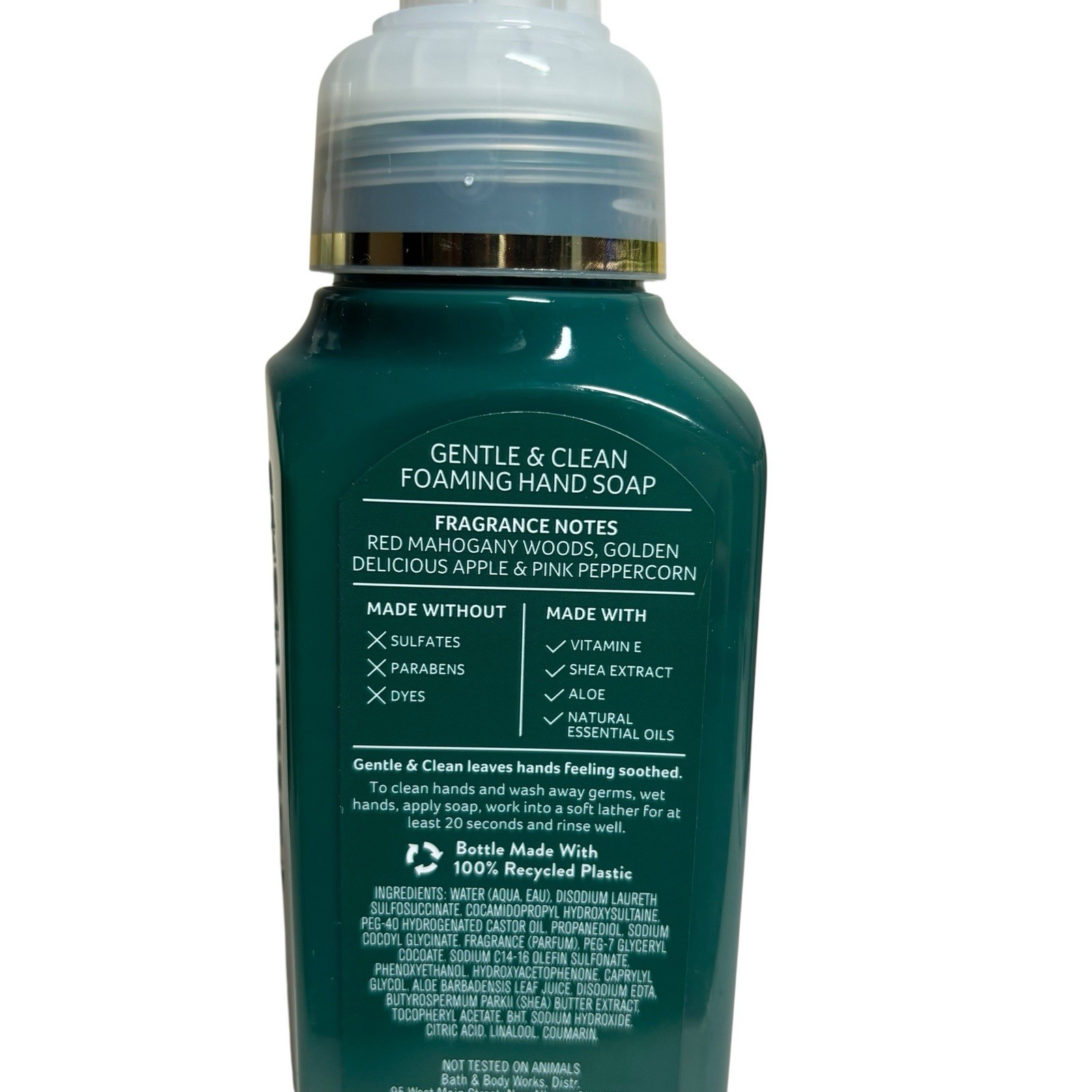 Bath & Body Works MAHOGANY APPLE Clean Foaming Hand Soap 8.75oz – Set Of 3