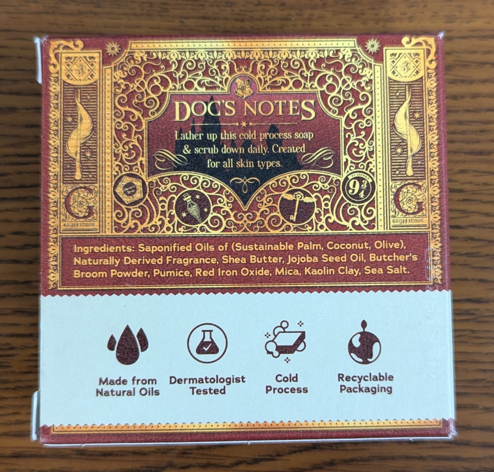 4 DR. SQUATCH LIMITED EDITION HARRY POTTER “THE CHOSEN ONE” MEN’S NATURAL SOAP