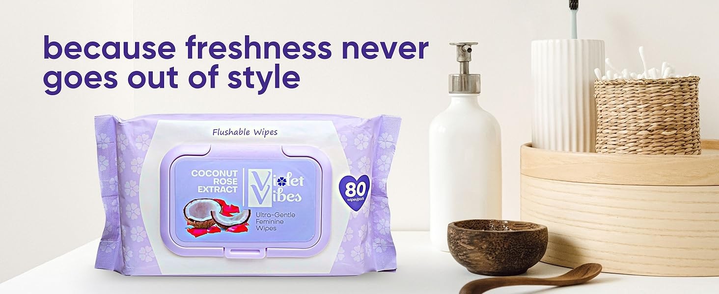 160-CT Flushable Wipes for Women – Gentle on Sensitive Skin Plant Based