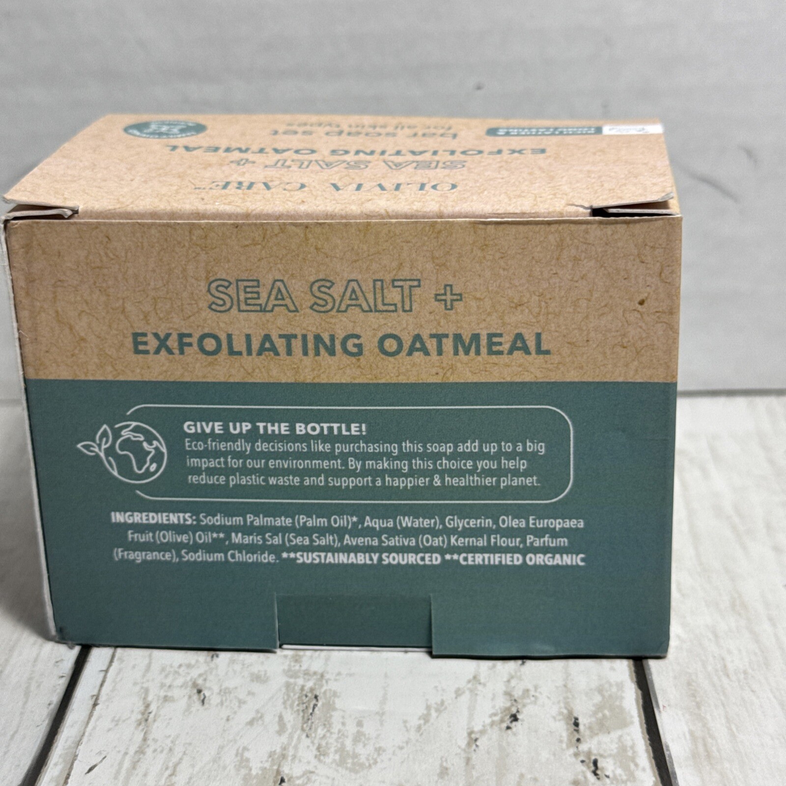 Olivia Care – Sea Salt + Exfoliating Oatmeal Bar Soap 3-5 Oz Bars