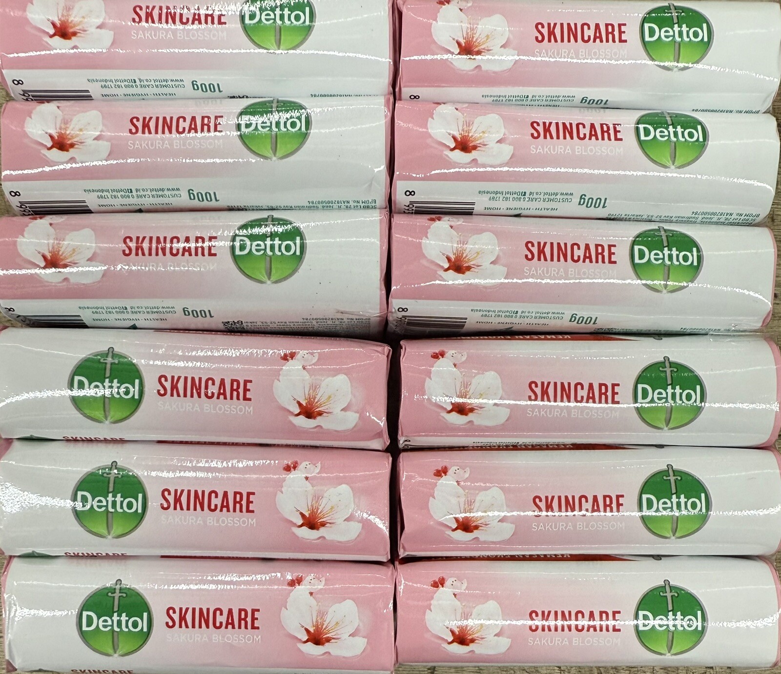 12pc Dettol SkinCare Bar Soap 100 g Free Shipping