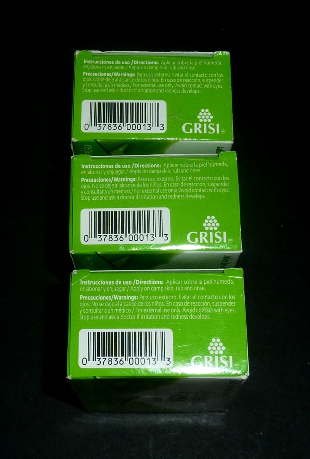 Grisi Aloe Vera Natural Bar Soap. Cleans & Protects your Skin. 3.5 Oz. (3 PACK)