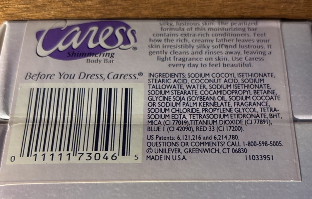 Caress Shimmering Body Bar (Lot of 2) Silky Lustrous Skin Full Size 4.25 oz Rare