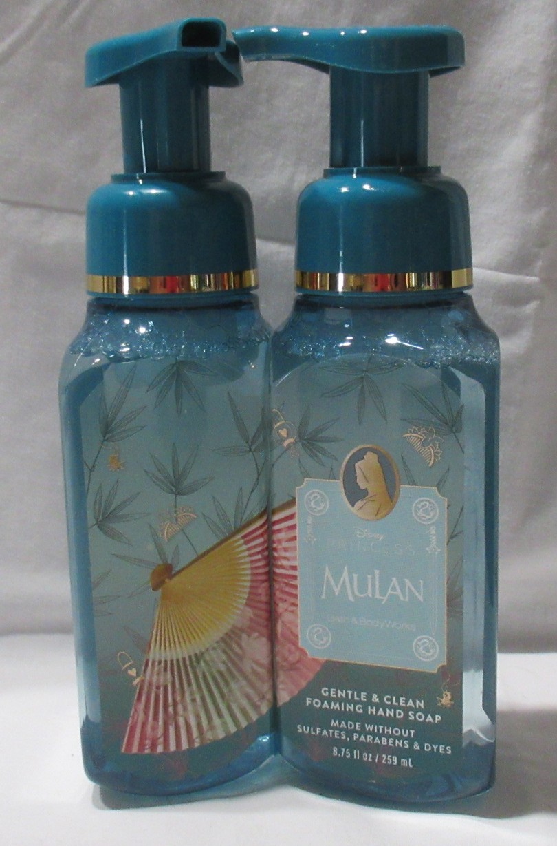 Bath & Body Works Gentle & Clean Foaming Hand Soap Set 2 Disney Princess MULAN