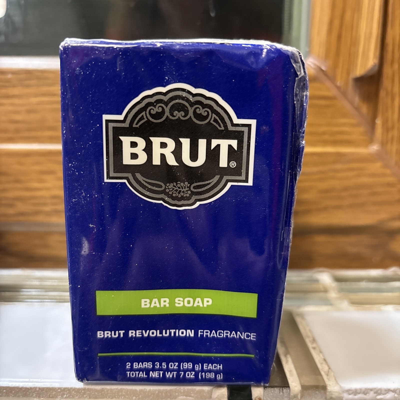 Pack 2 Brut Revolution Bar Soap Bars 3.5 Oz. Each