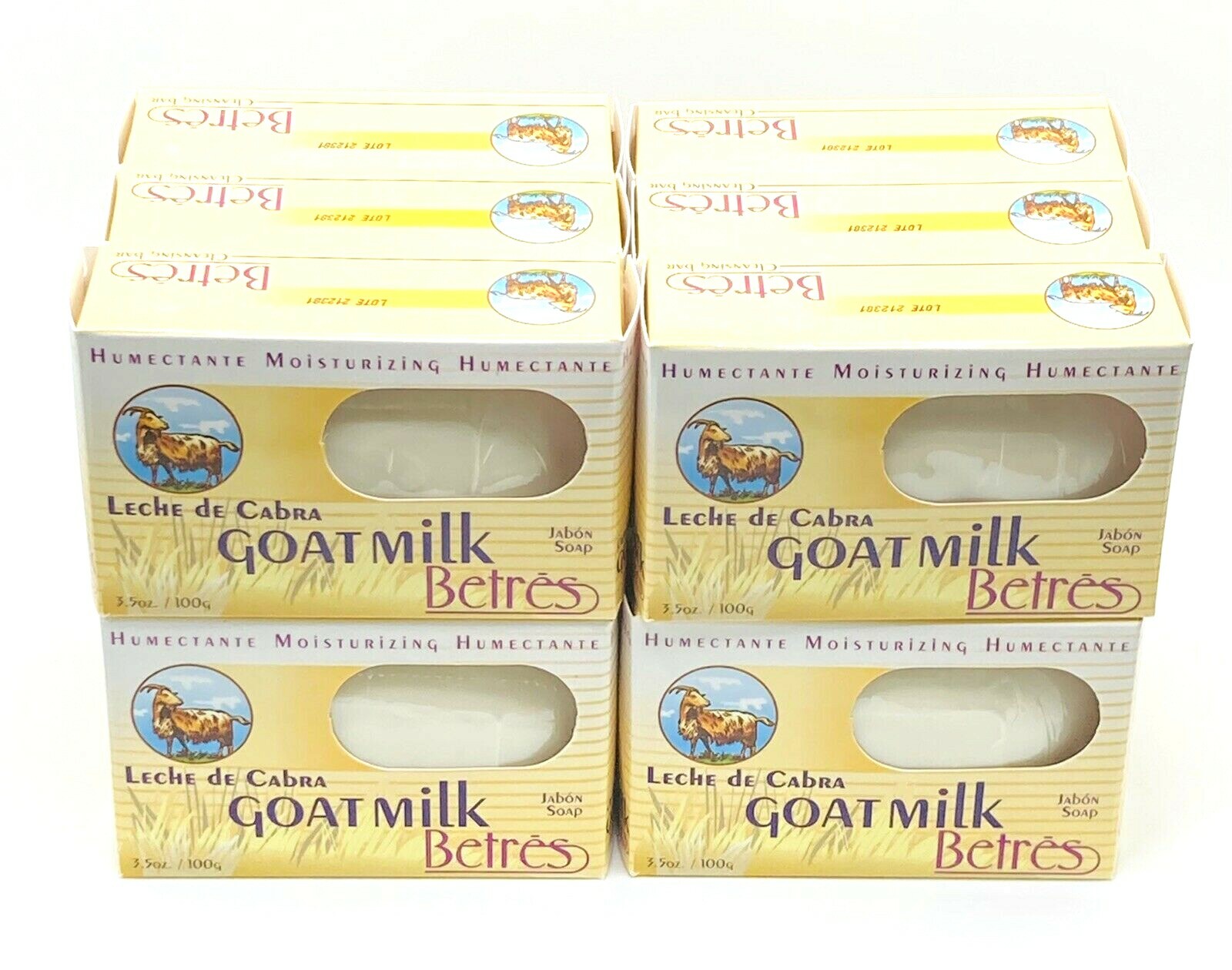 Lot of 12 Betres Goat Milk Soap 3.5 oz – Nourishing Moisturizing Bars