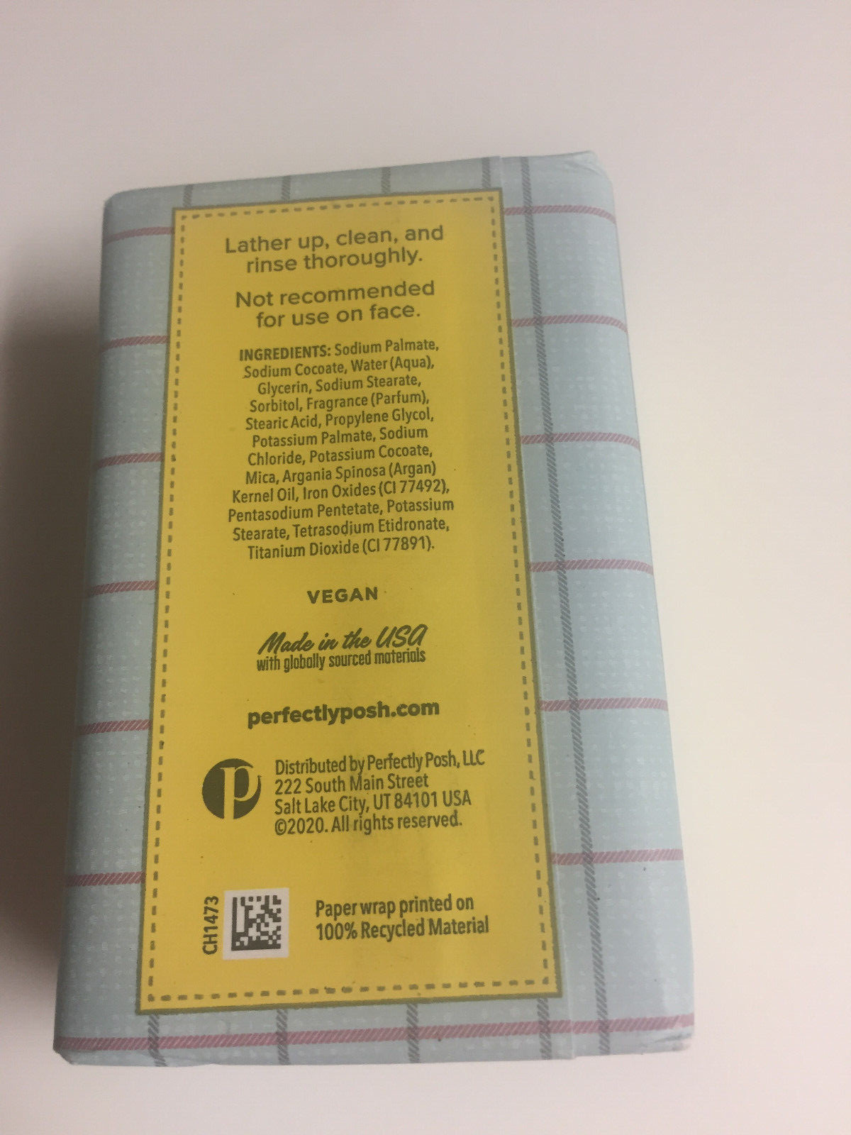 Perfectly Posh ~ Dapper Dude ~ Big Bath Bar Soap 7 oz ~ NEW ~ Retired