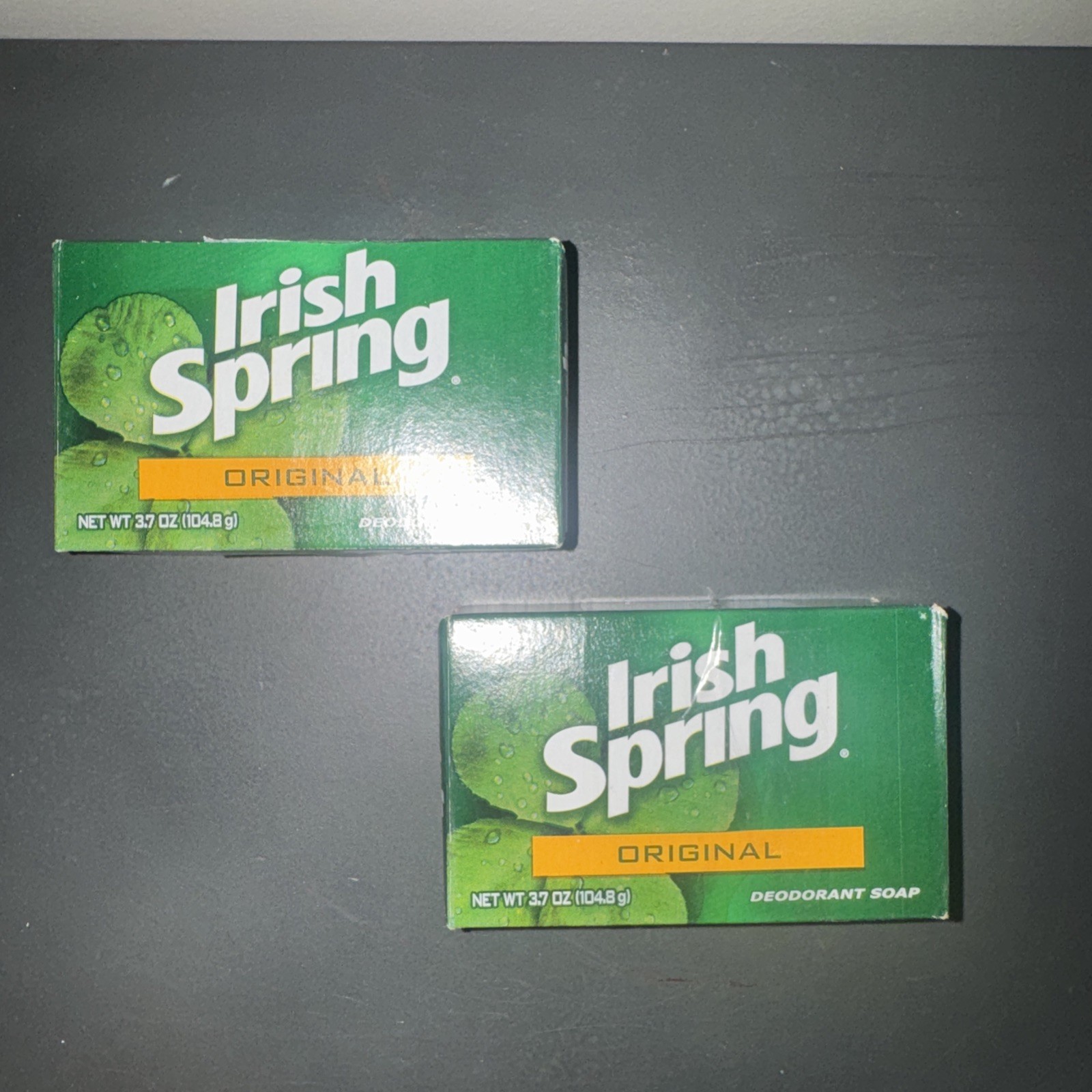 Irish Spring Original Soap 3.7 oz Old Formula No Flaxseed Oil Lot 2