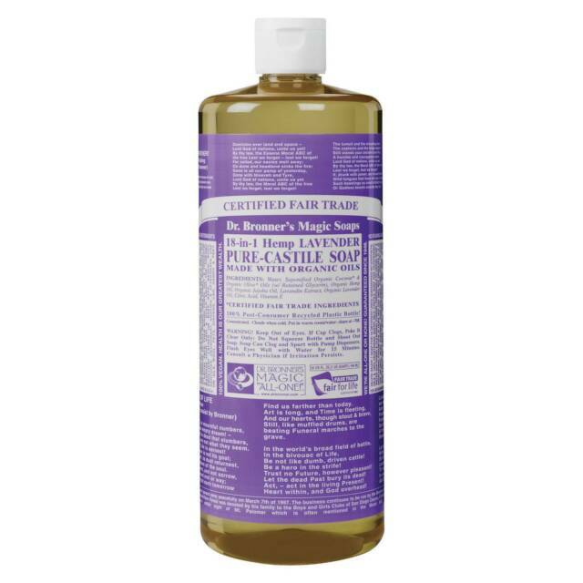 Dr. Bronner’s, Pure-Castile Liquid Lavender Soap, Made With Organic Oils, 32 oz
