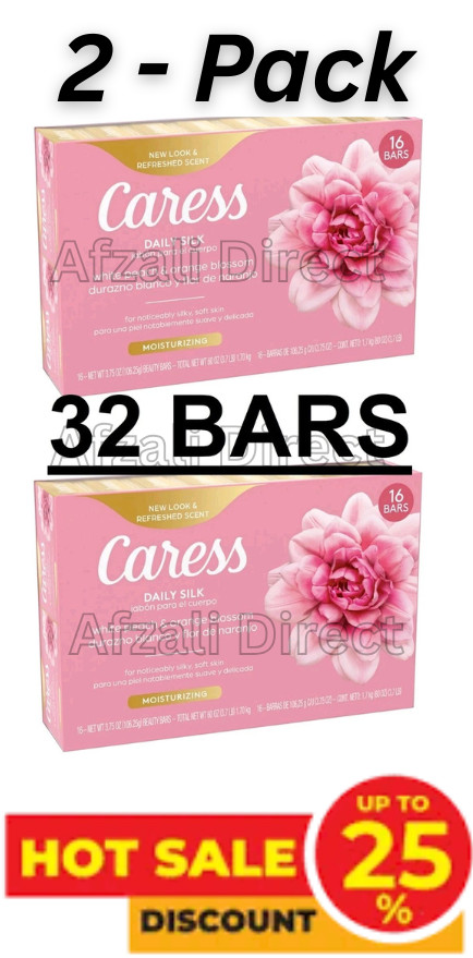 32 BARS – Caress Silkening Beauty Bar, Daily Silk, Floral Oil Essence (3.75 oz)