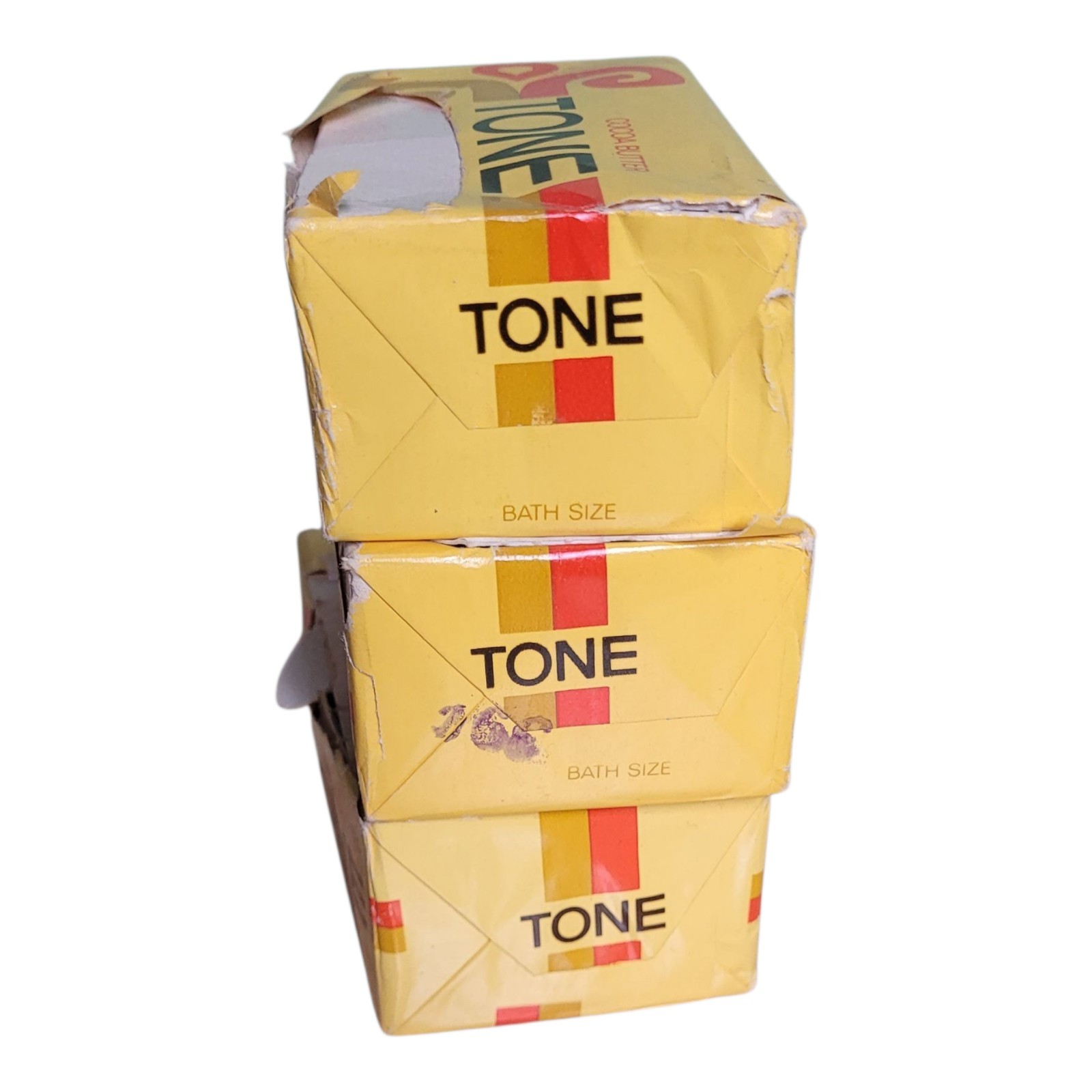 VTG Tone with Cocoa Butter Moisturizing Skin Care Bar Soap 4.75oz NOS Bundle x3