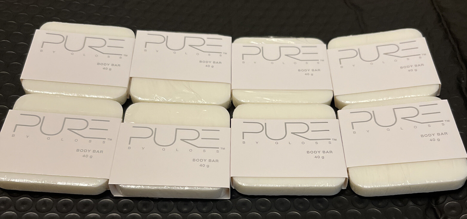 10pk Soap Bars Pure By Gloss 40g (Super Foam Lemon Infused)