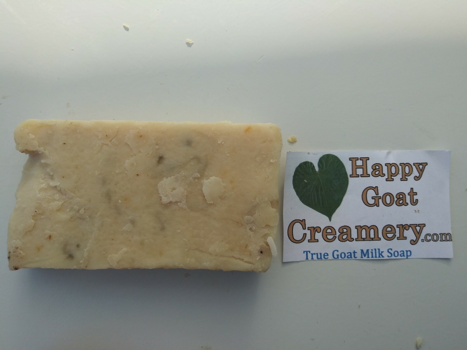 OLIVE OIL & GREEN CLAY GOAT MILK SOAP HAPPY GOAT CREAMERY UNSCENTED BASIC PURE