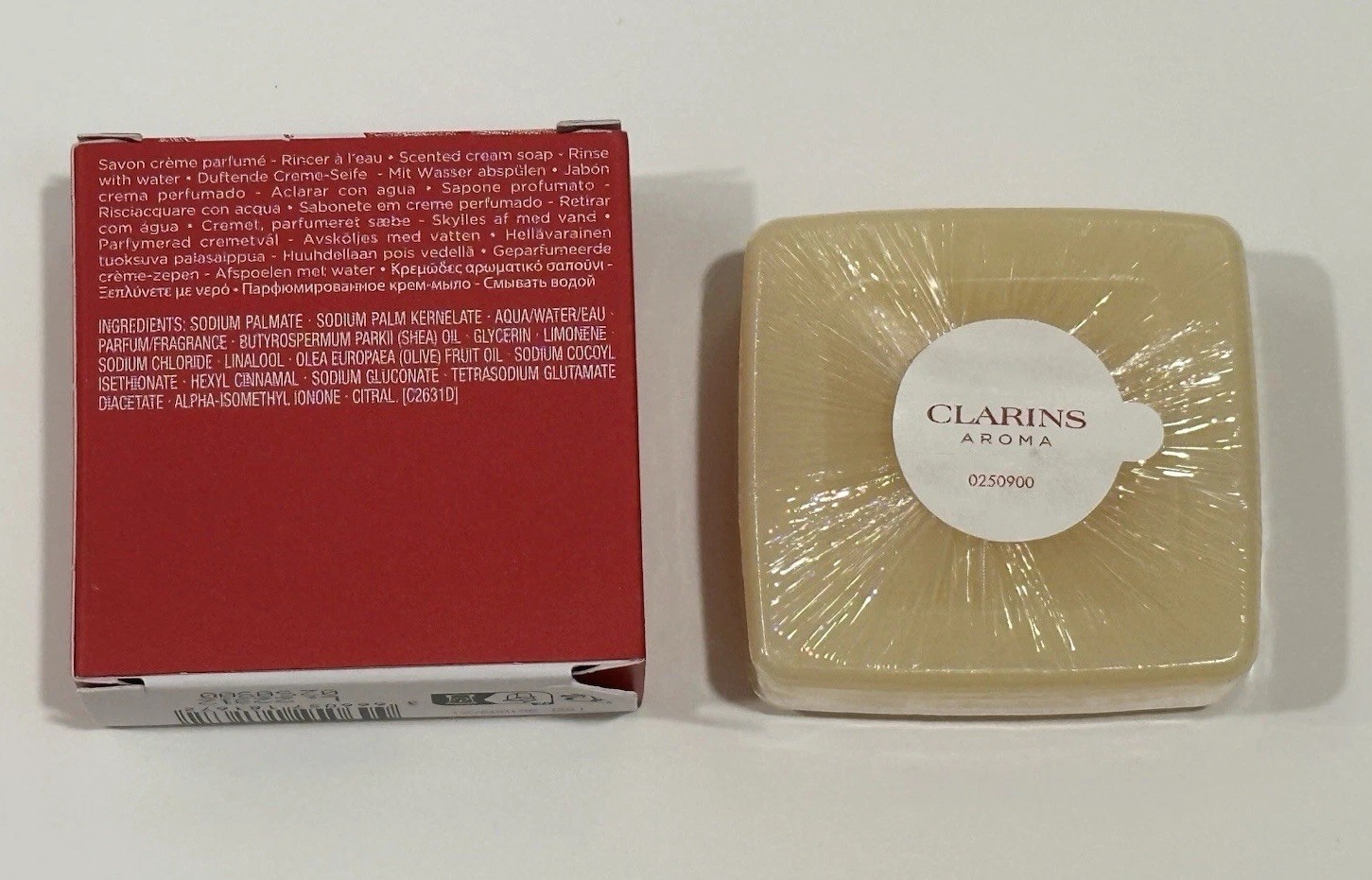 Clarins Aroma Cream Soap Bar 75g / 2.6 oz NEW IN BOX Made In Italy Discontinued