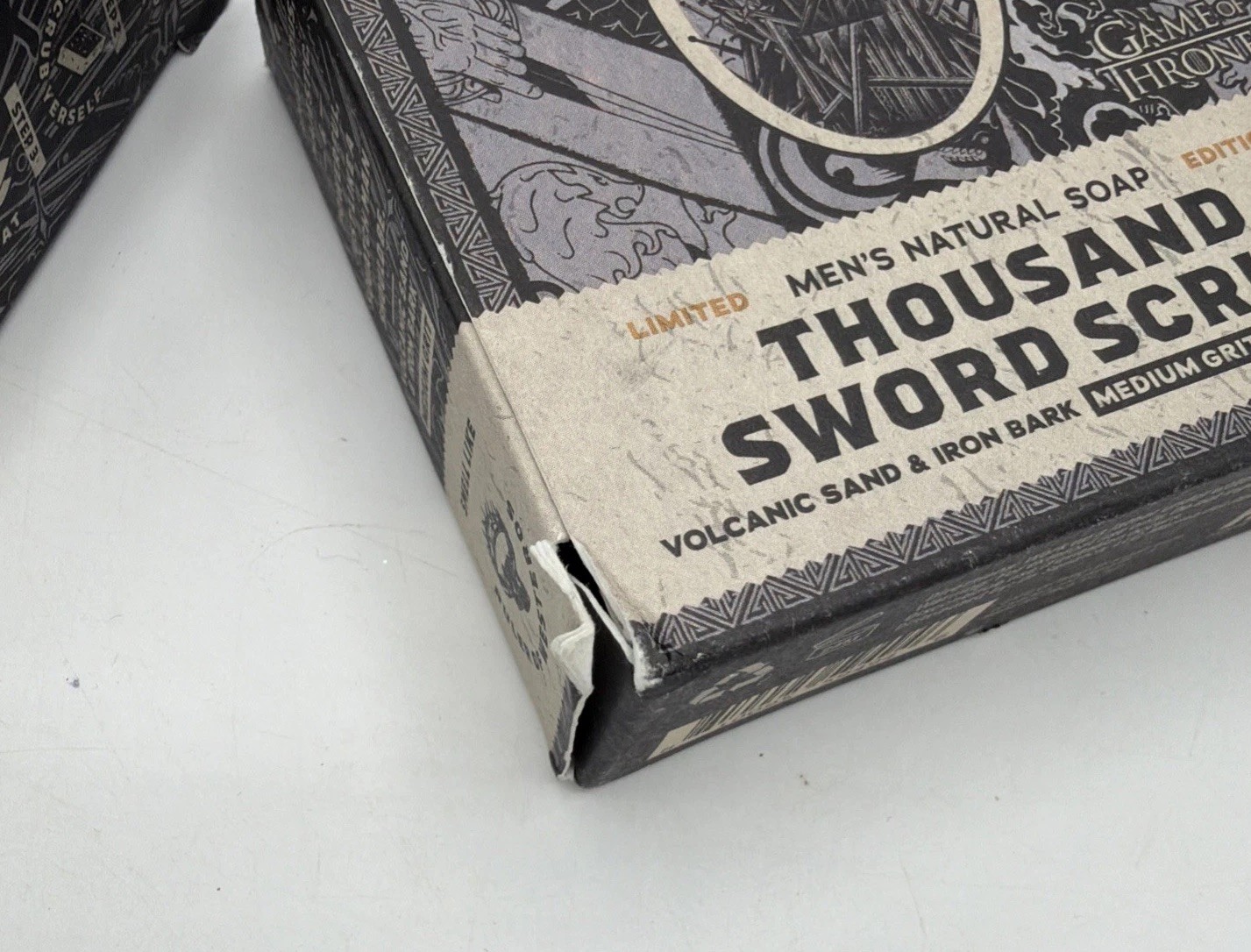 DR. SQUATCH Men’s All Natural Bar Soap Thousand Sword Scrub Game Of Thrones x5