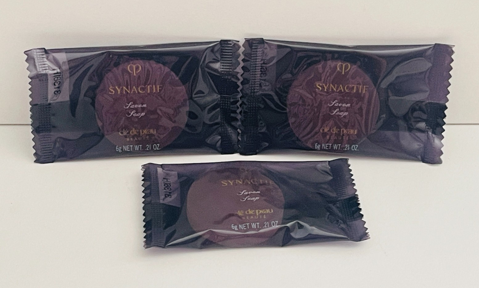 Lot of 3 New Cle de Peau Synactif soap(mini) 6gX3