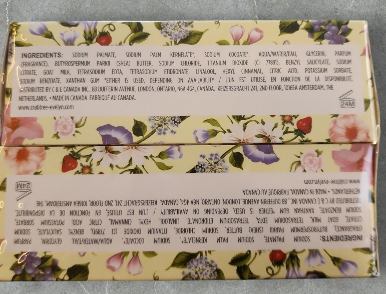 Crabtree & Evelyn- Summer Hill- 2 Pack- 7oz Each Soap Discontinued Triple Milled
