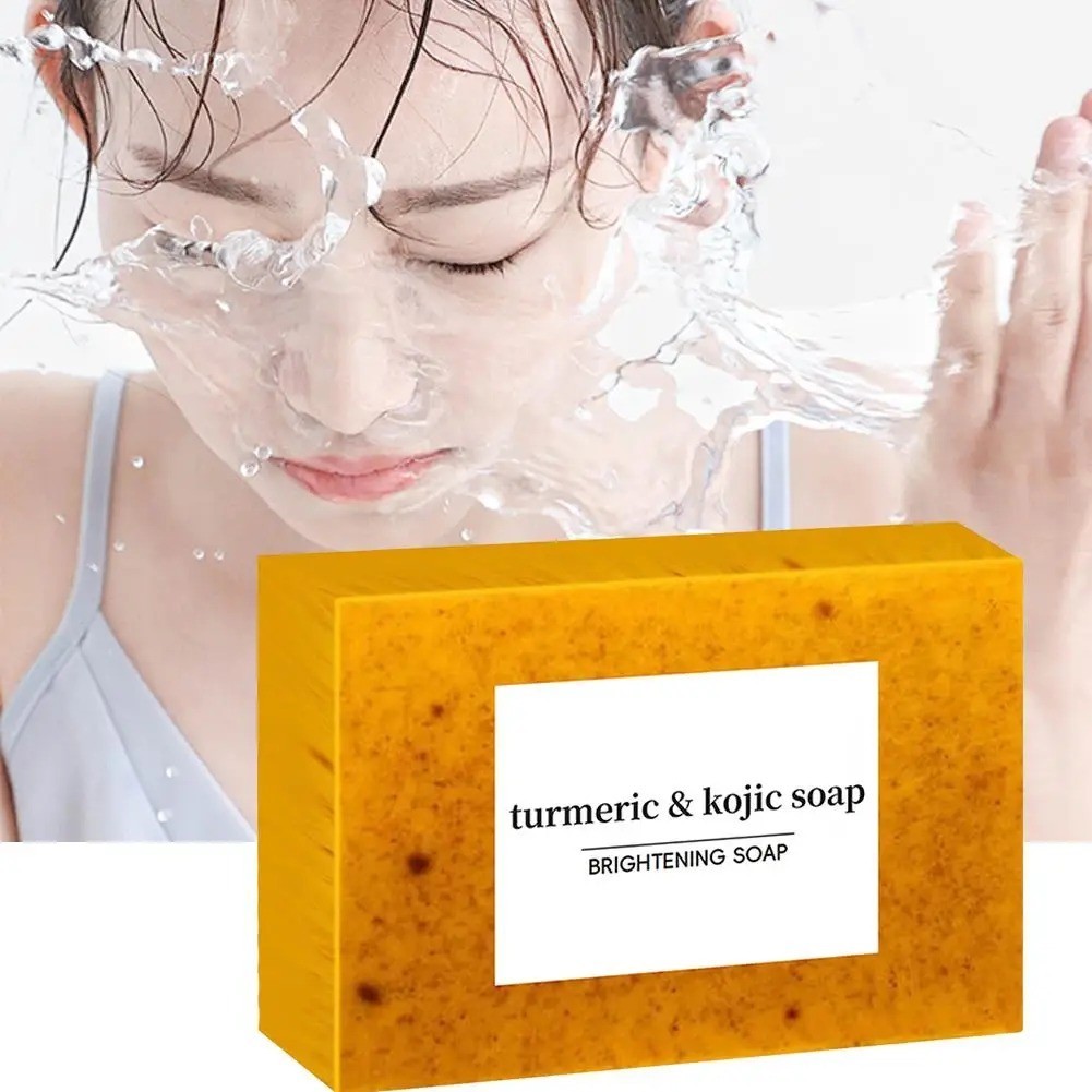 1/2/3/5 Pack Turmeric Glow Soap Bar – Lemon & Kojic Acid, Removing Dark Spots