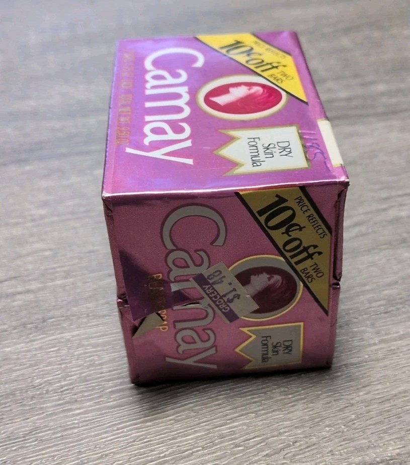 2 Vintage 1983 CAMAY Beauty Soap Bar Normal Skin 4.75 oz Prop Store NOS Theatre