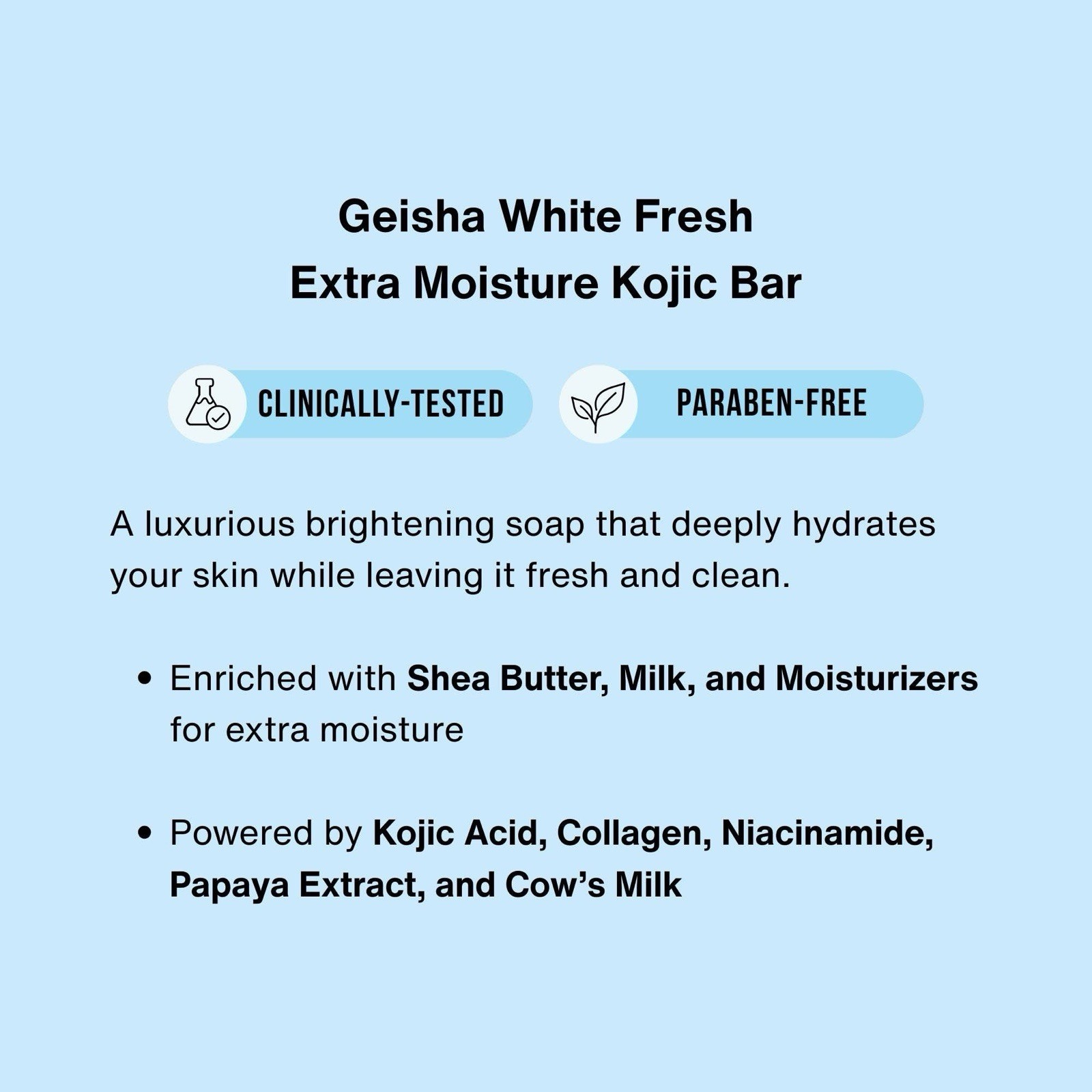 Geisha white fresh Skin Brightening soap 65g/2pack