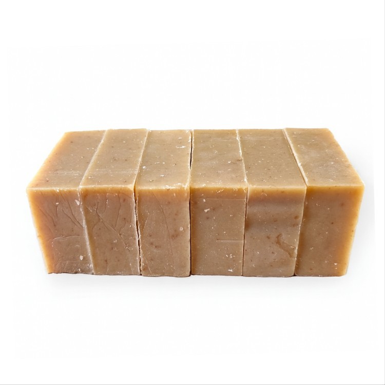 2.5 LB Bulk Oatmeal Goat’s Milk & Honey Soap – Handmade, Moisturizing & Gentle