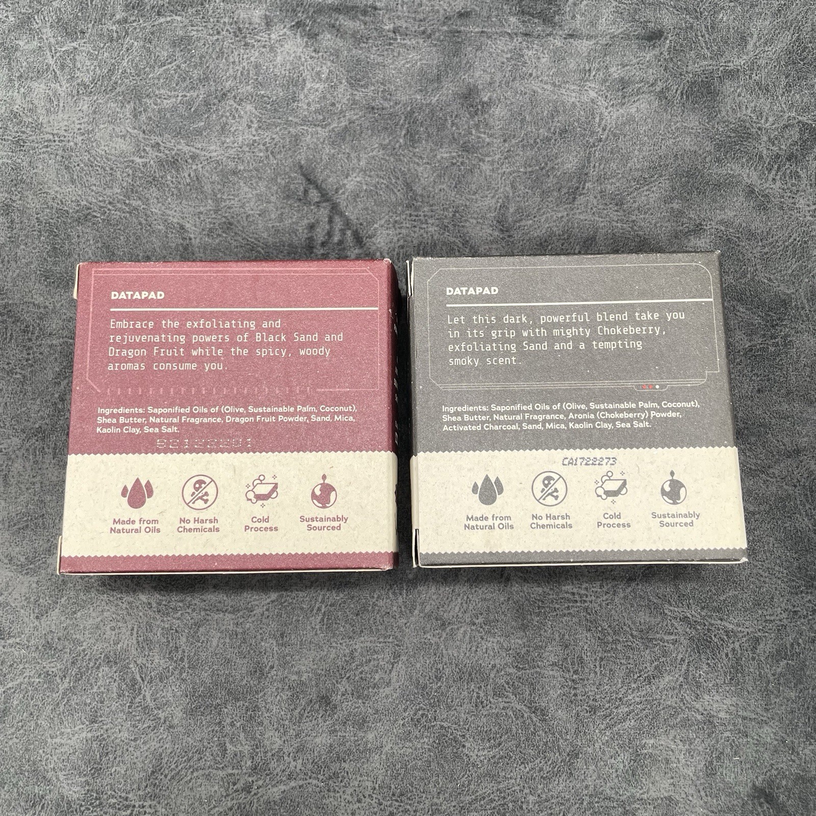 2 Pack DR. Squatch Soap Set Star Wars Dark Side Scrub & Ruthless Rinse Natural