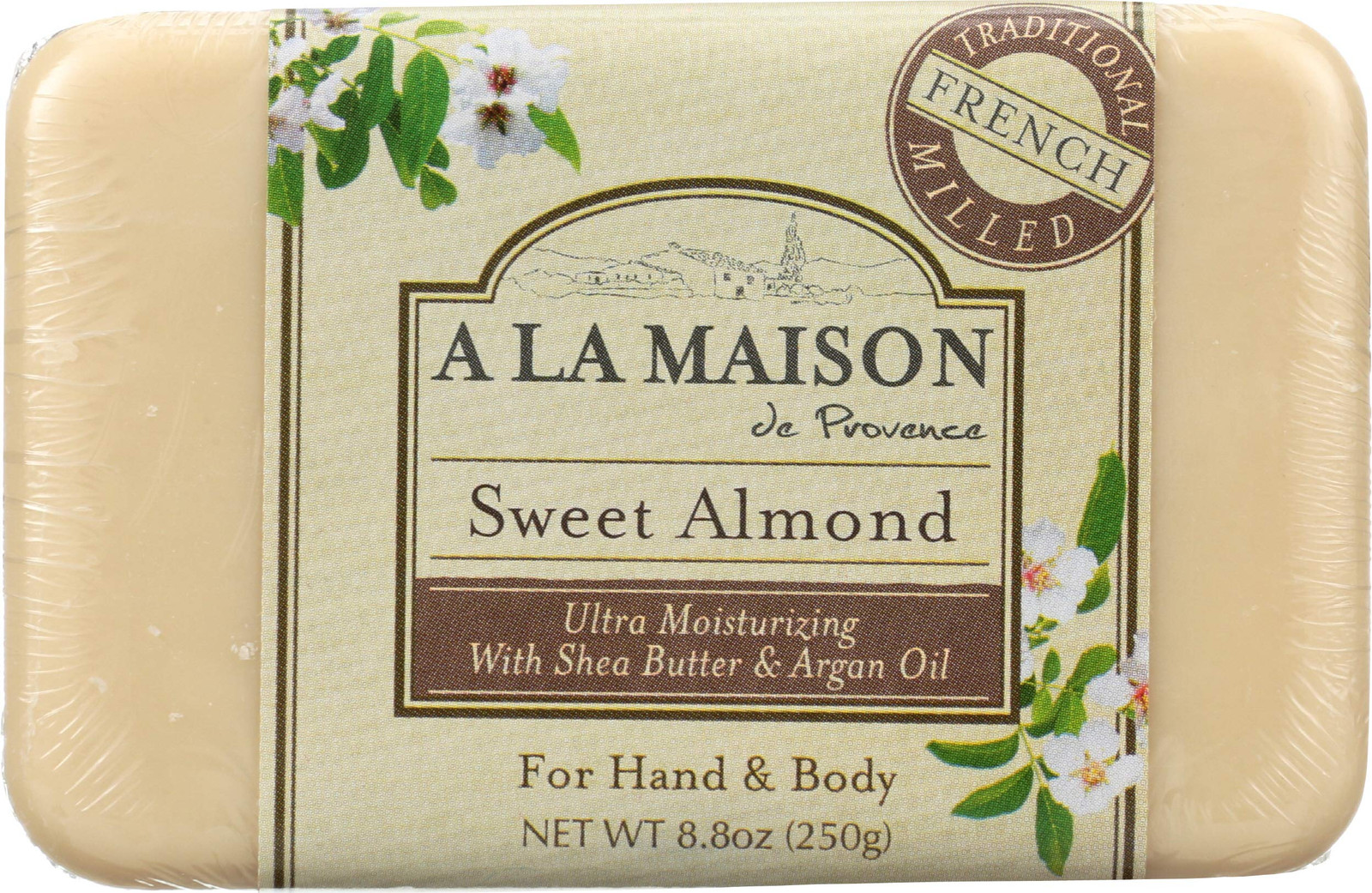 A La Maison De Proven Sweet Almond Bar Soap 8.8 Ounce Ultra Moisturizing