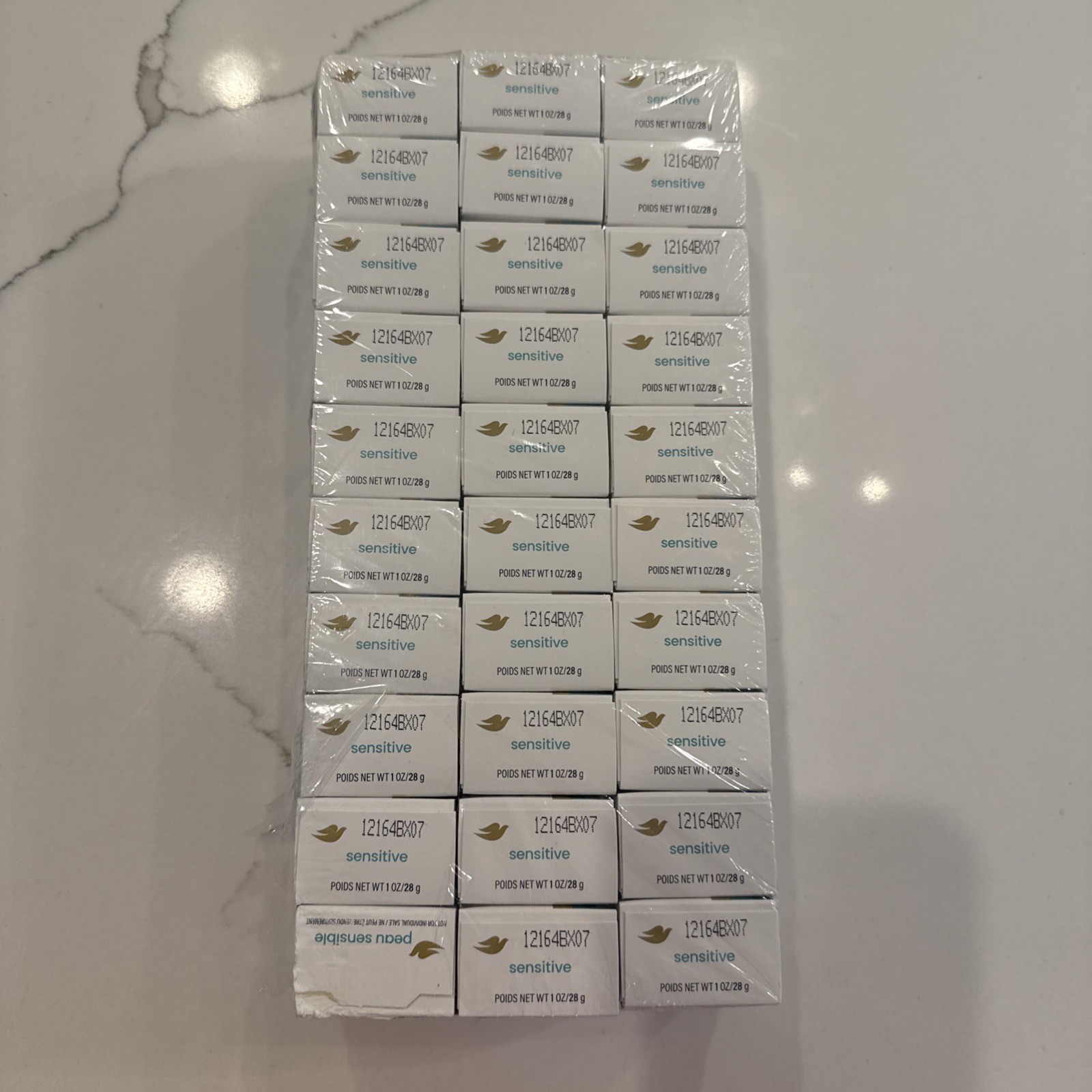 30 Pack 25 Grams Dove Cream Beauty Bar Travel Size Soap .88 Oz