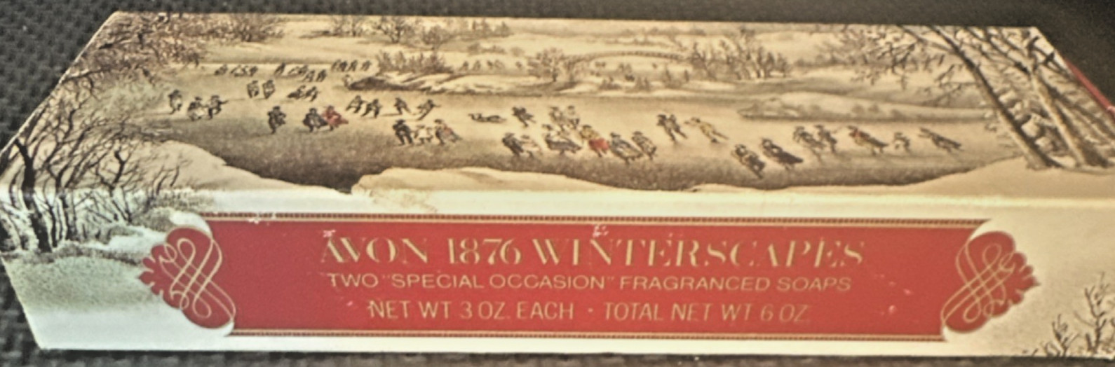 Vintage Avon 1876 Winterscapes Fragranced Bar Soap 2-Pack 3oz Winter Landscape