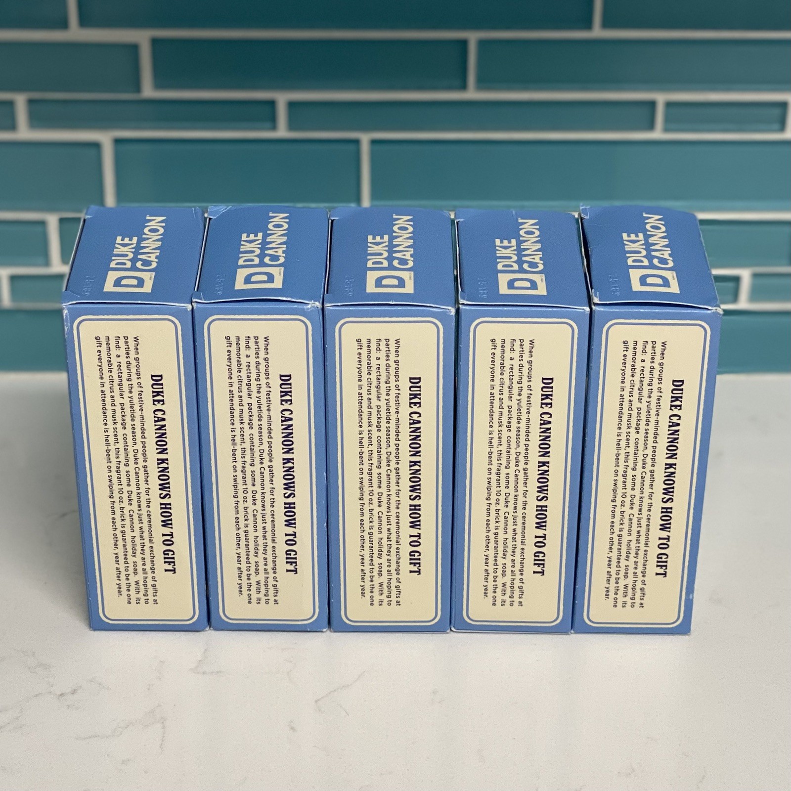 Lot Of 5 Duke Cannon White Elephant Champion Big Ass Brick of Soap 10oz