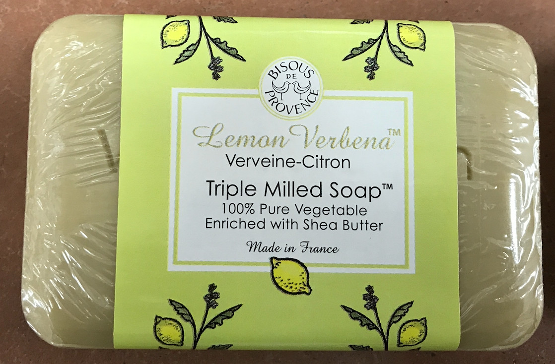 4 x Trader Joe’s Bisous de Provence Lemon Verbena Triple Milled Soap Shea Butter