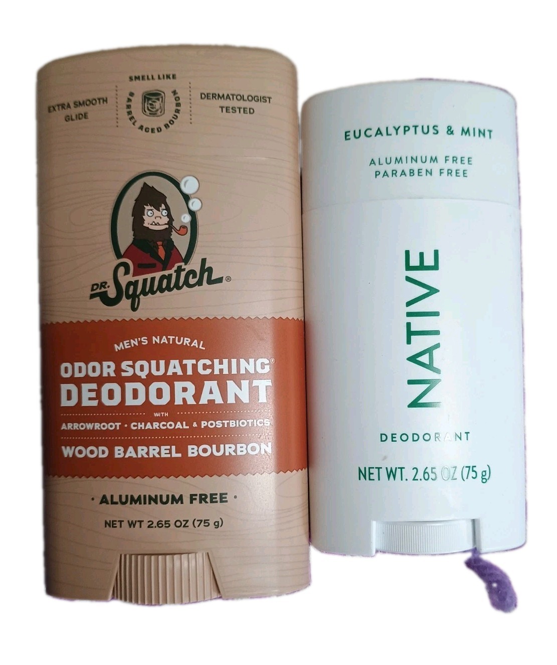 Dr. Squatch Deodorant Wood Barrel Bourbon & Native Eucalyptus Mint 2.65oz