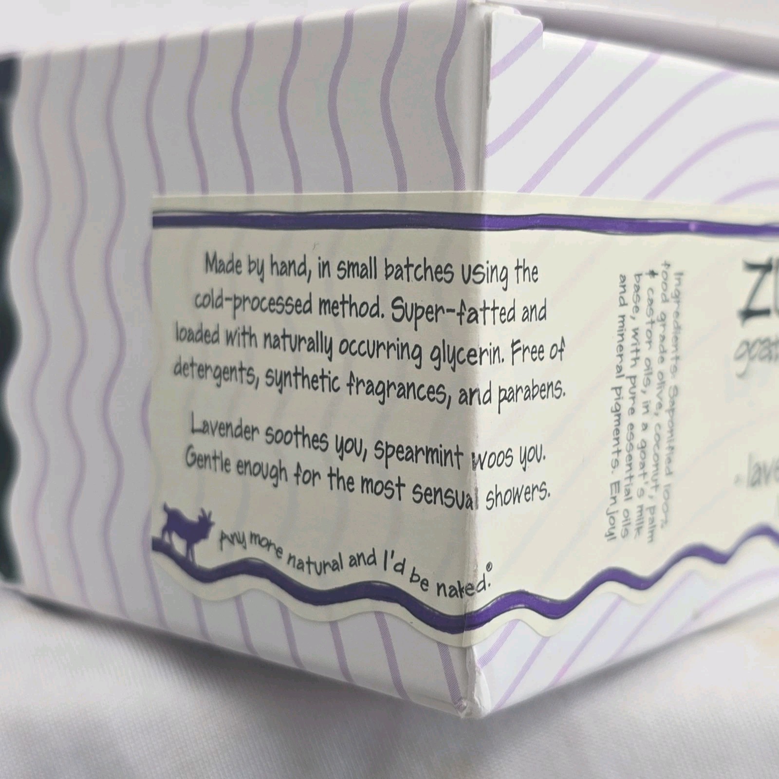 6-PACK Zum Goat’s Milk Soap Bar Lavender-Mint 3 Oz Each New