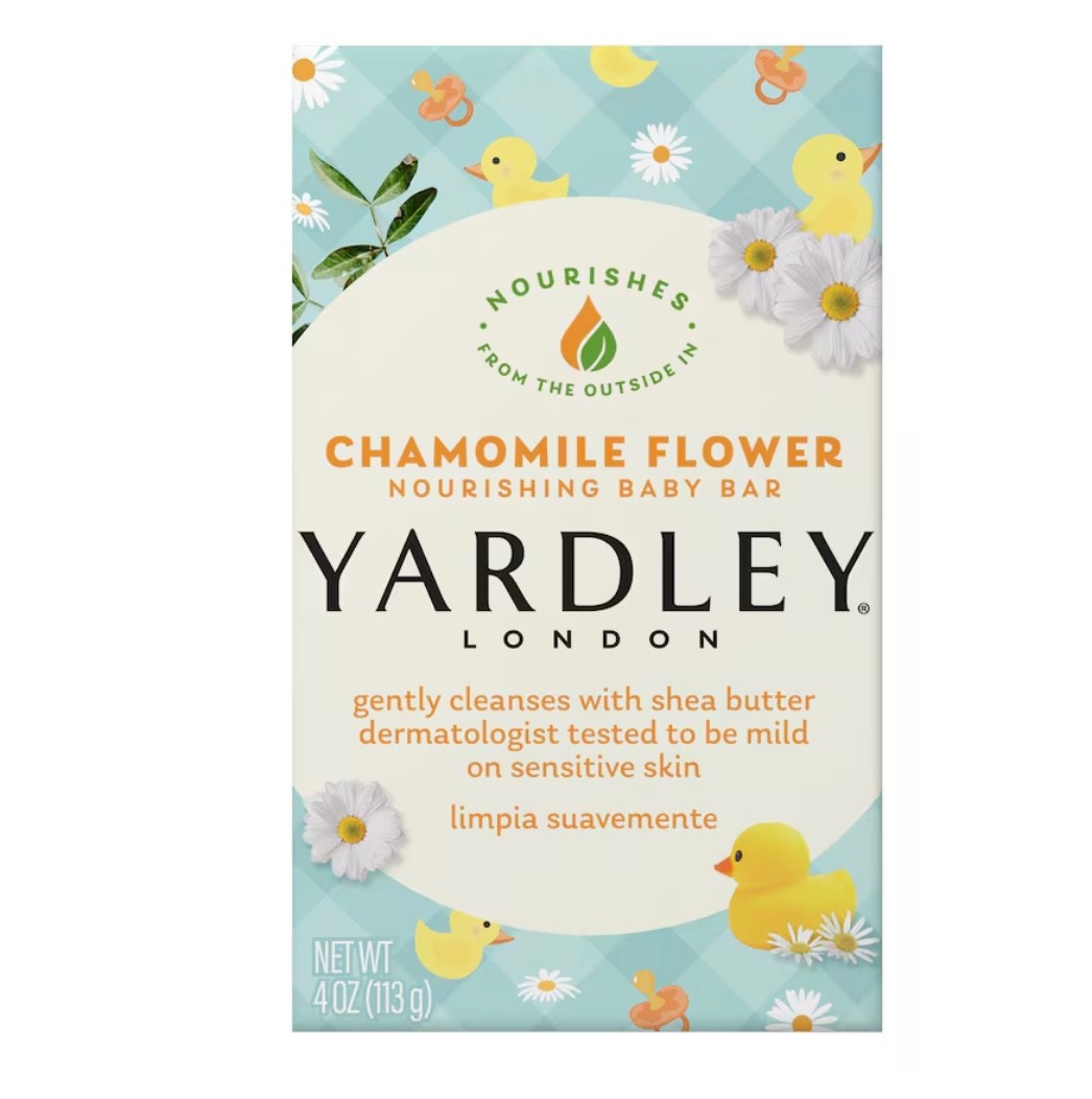 5 Yardley London Chamomile with Shea Butter Nourishing Baby Bath Bar Soap 4 oz
