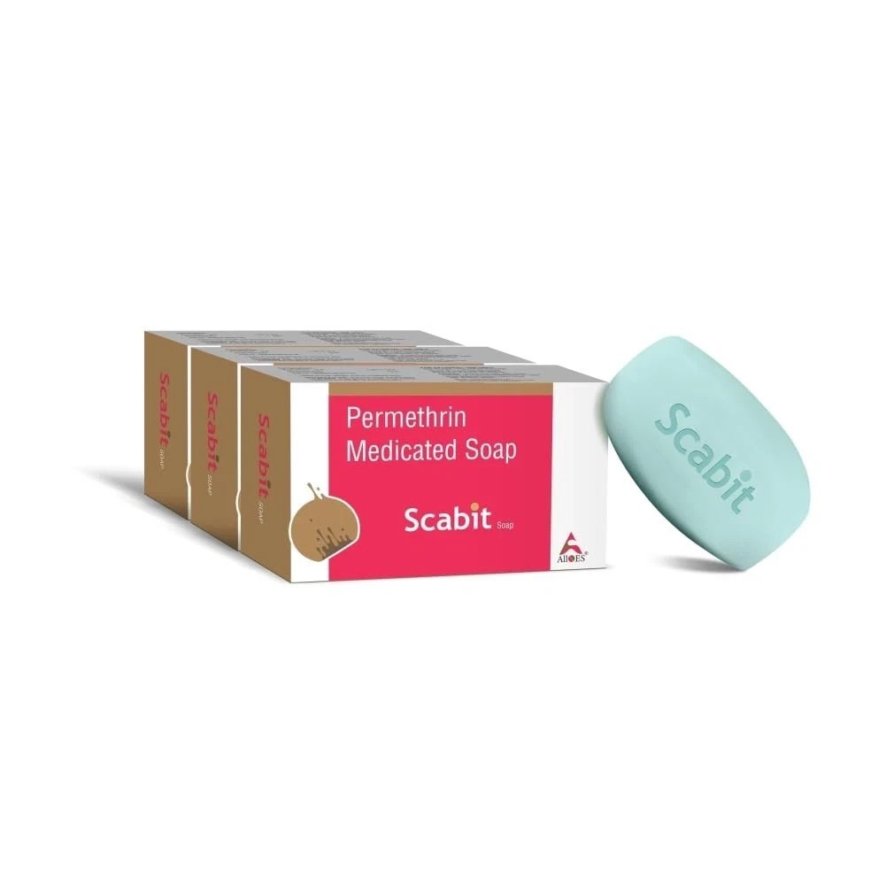 Anti Bacterial Permethrin Scabit Soap |100g (pack of 3) l211