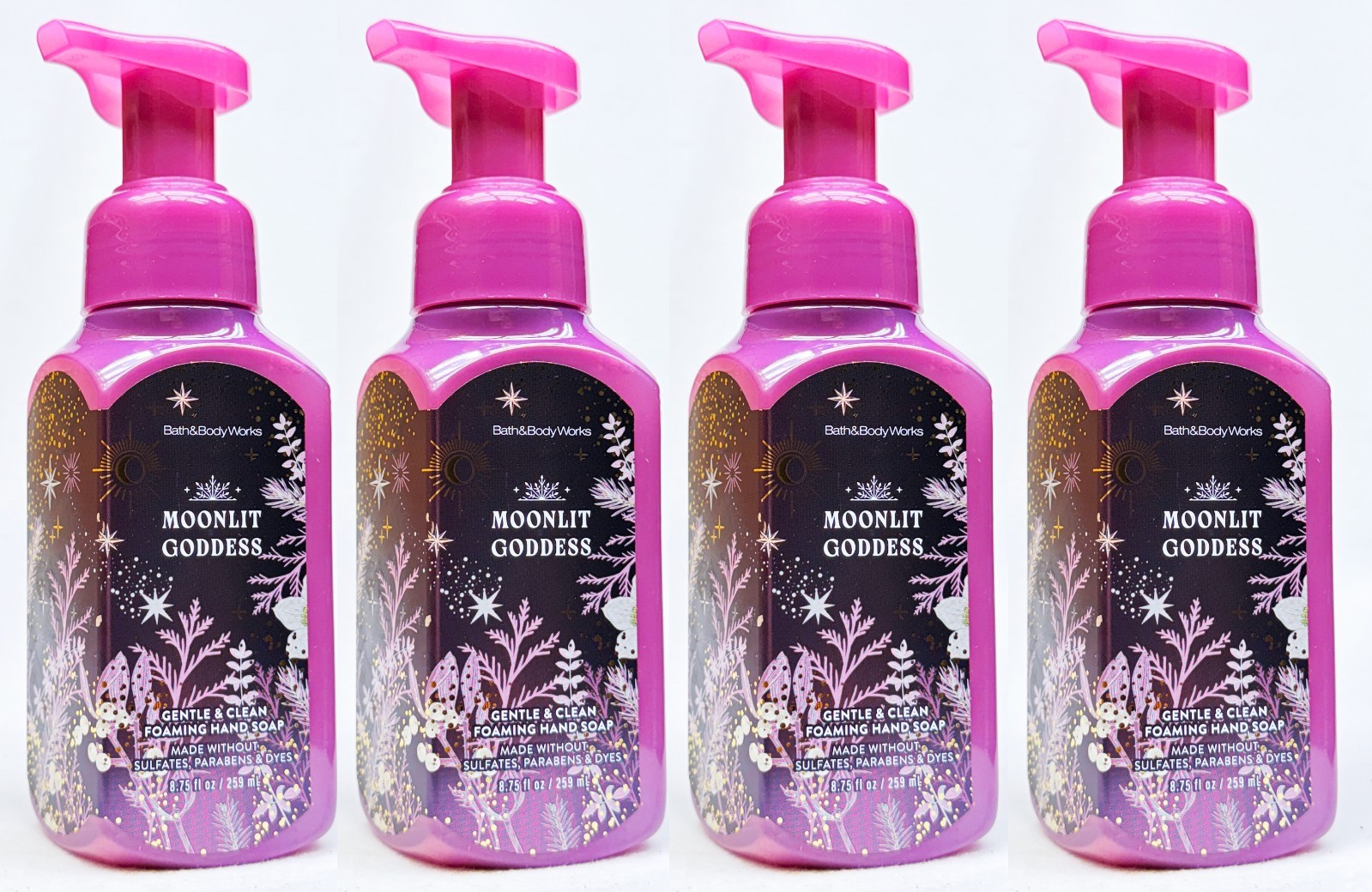 4 Bath & Body Works MOONLIT GODDESS Gentle Foaming Hand Soap 8.75 oz