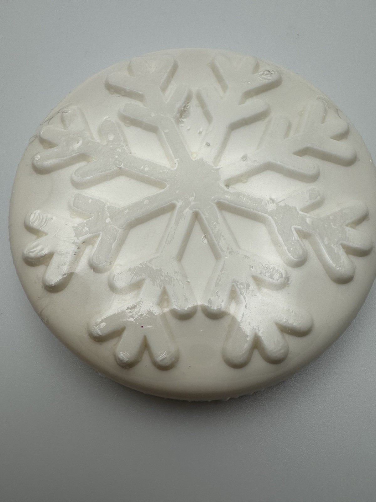Crate & Barrel Snowflake Guest Soap Set of 3 White NWT Sealed USA