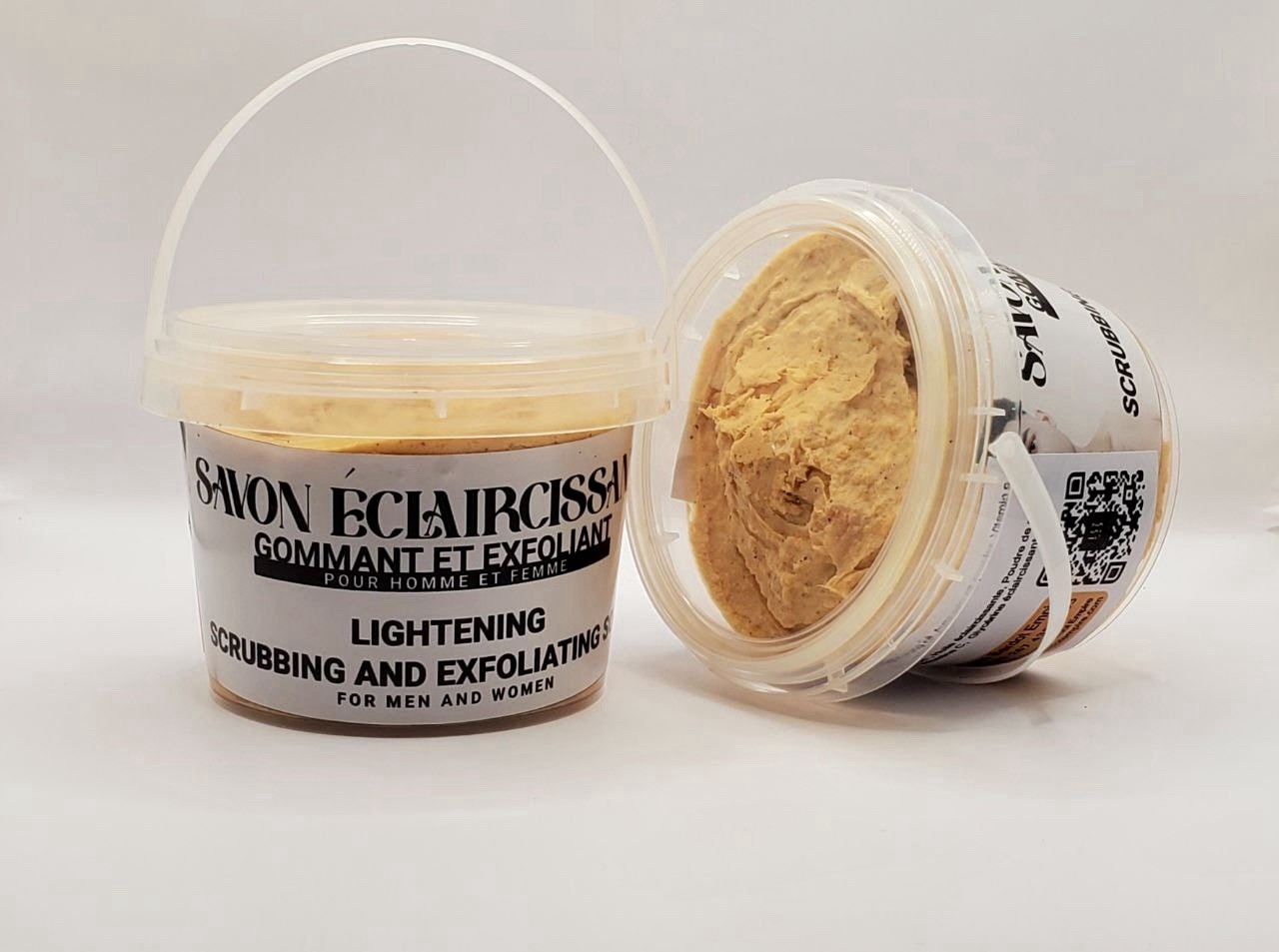 Organic Handmade skin lightening Exfoliating and Scrubbing soap 500g X1