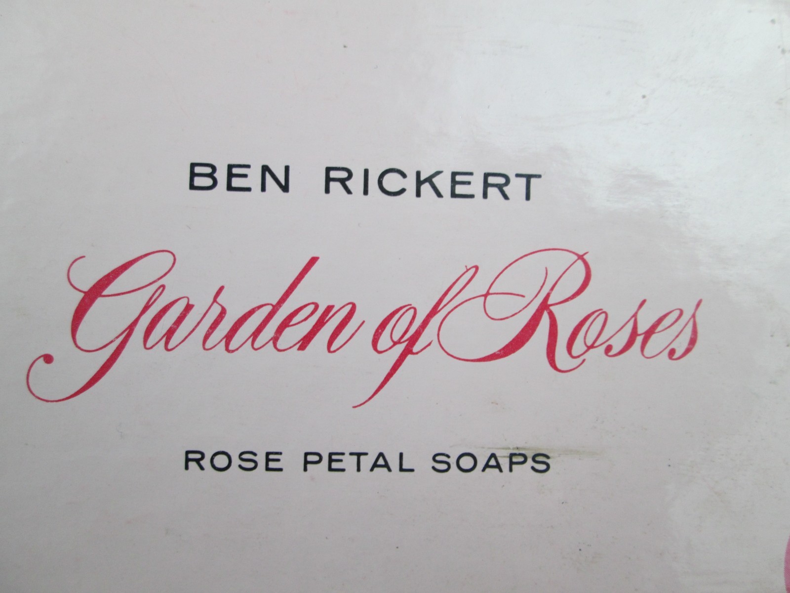 Vintage Ben Rickert Garden of Roses Rose Petal Soaps 10 Soaps total