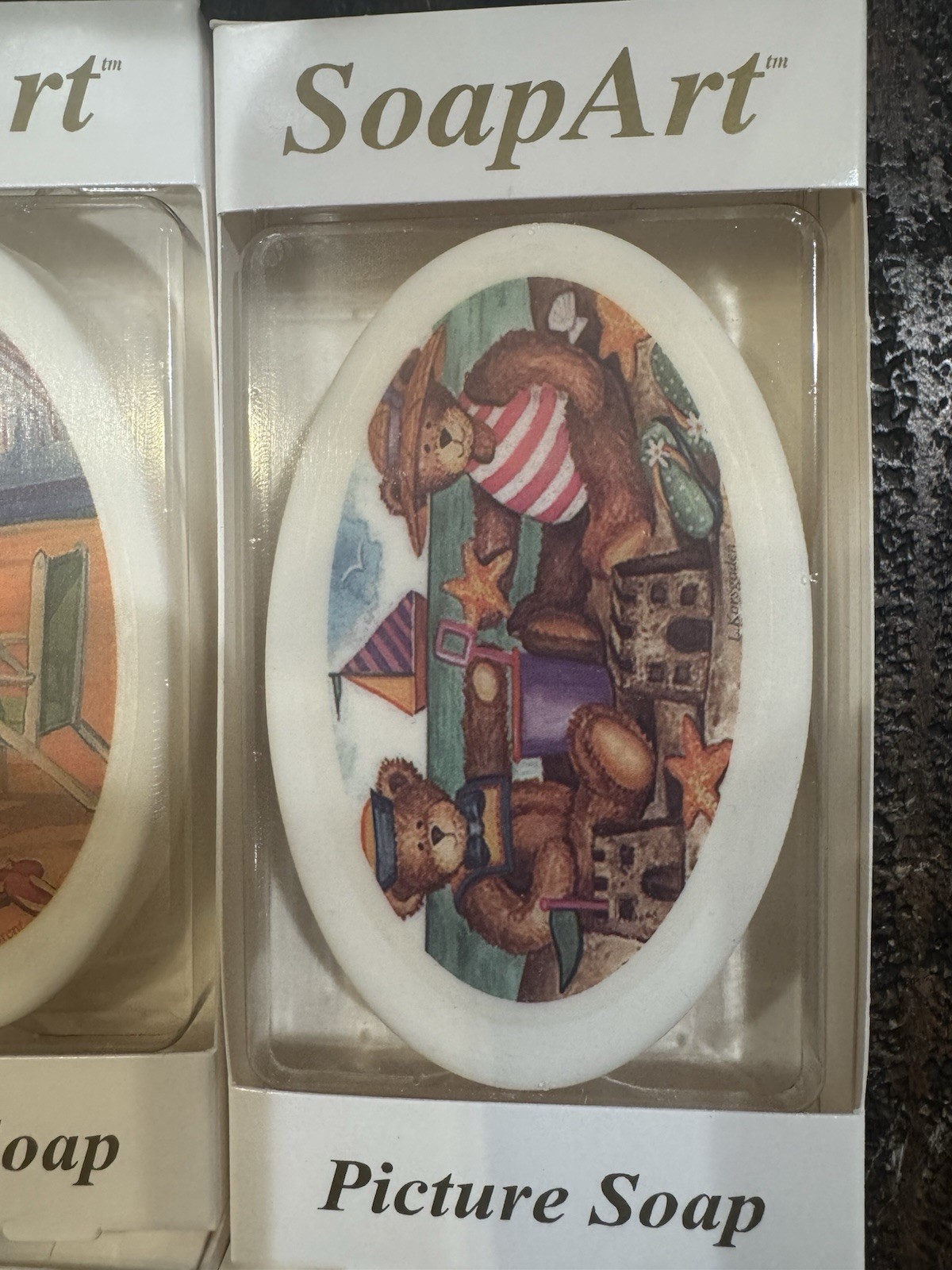Vintage 4 Piece Soap Art Picture Soaps Beach House Decor Salt Life 3 oz – NEW!