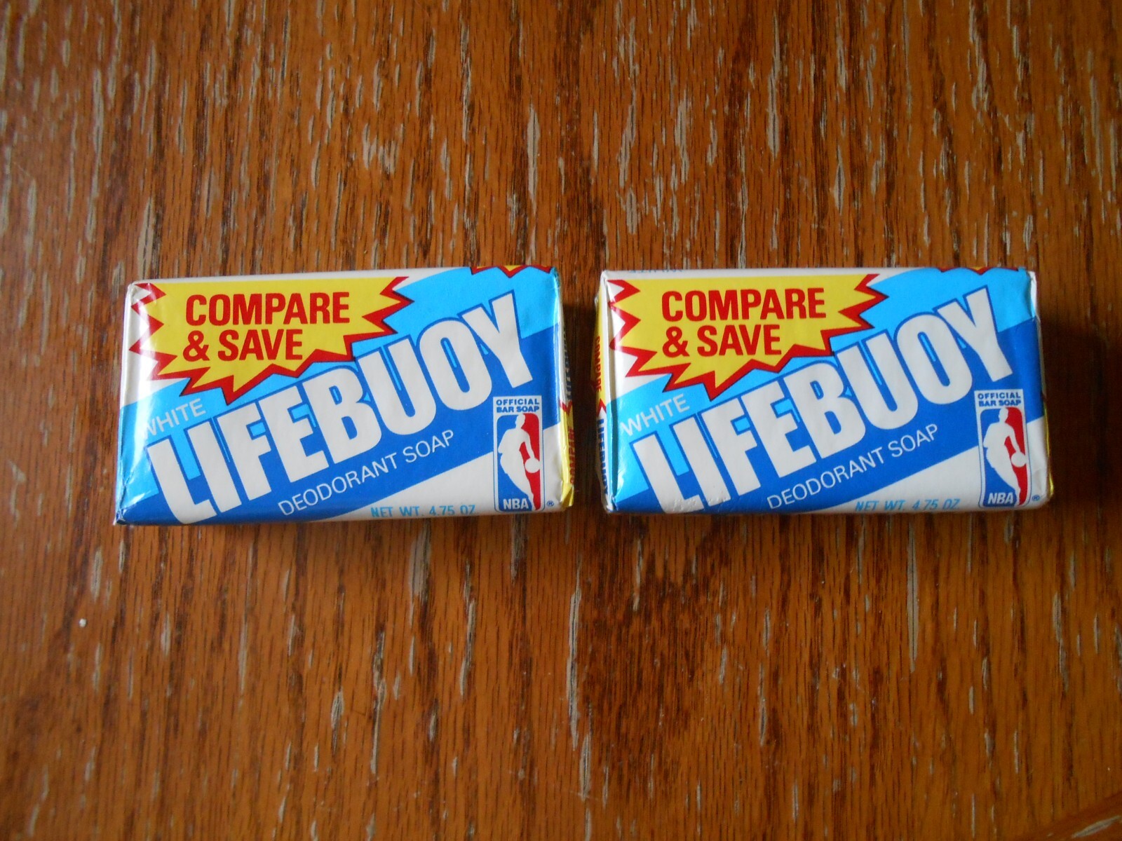 WHITE LIFEBUOY Deodorant Soap – Official Bar of the NBA – LOT OF TWO 4.75 OZ
