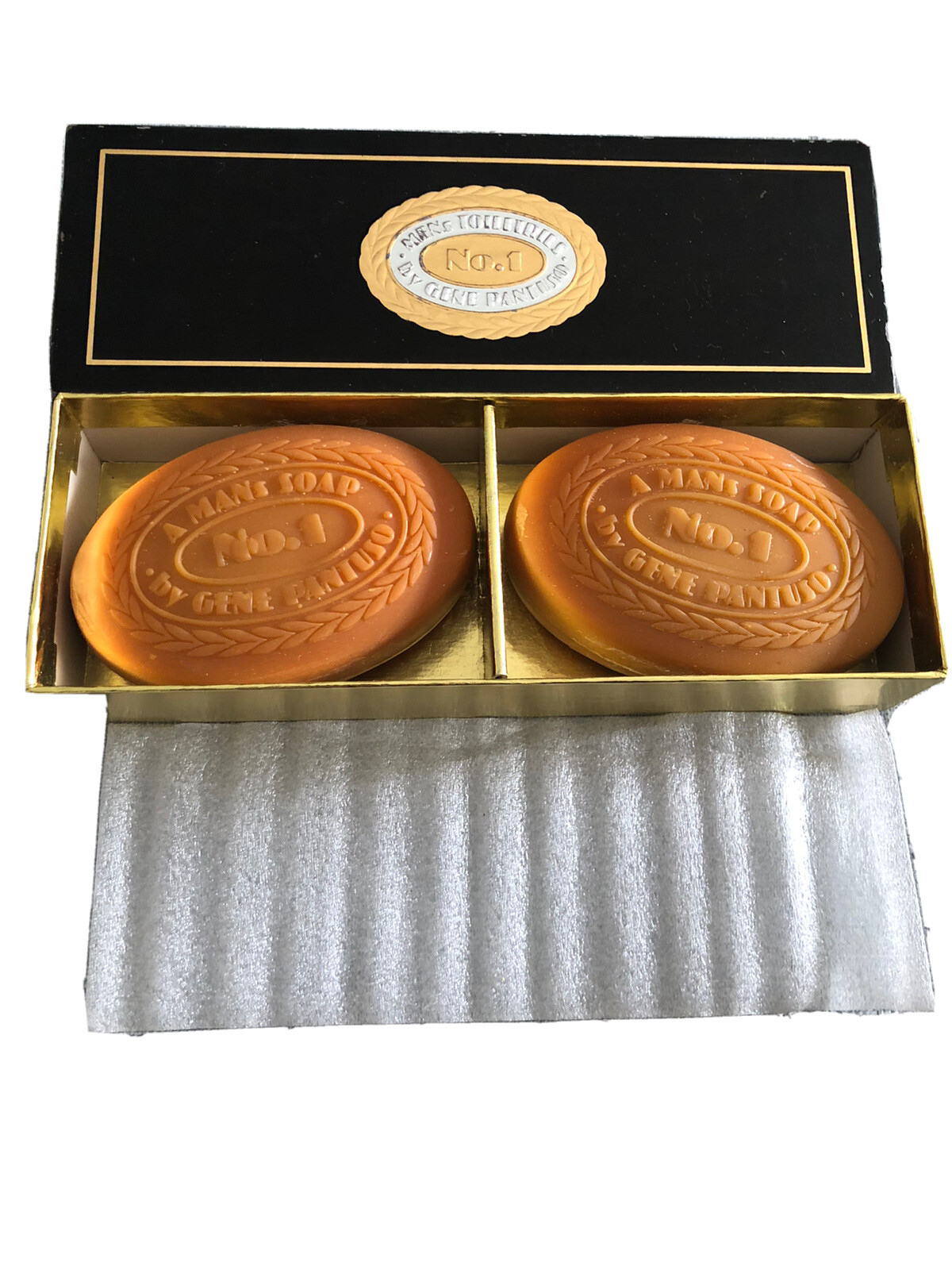 Gene Pantuso No.1 Soap Two 3.5 Oz Bars Vintage New Old Stock A Man’s Soap