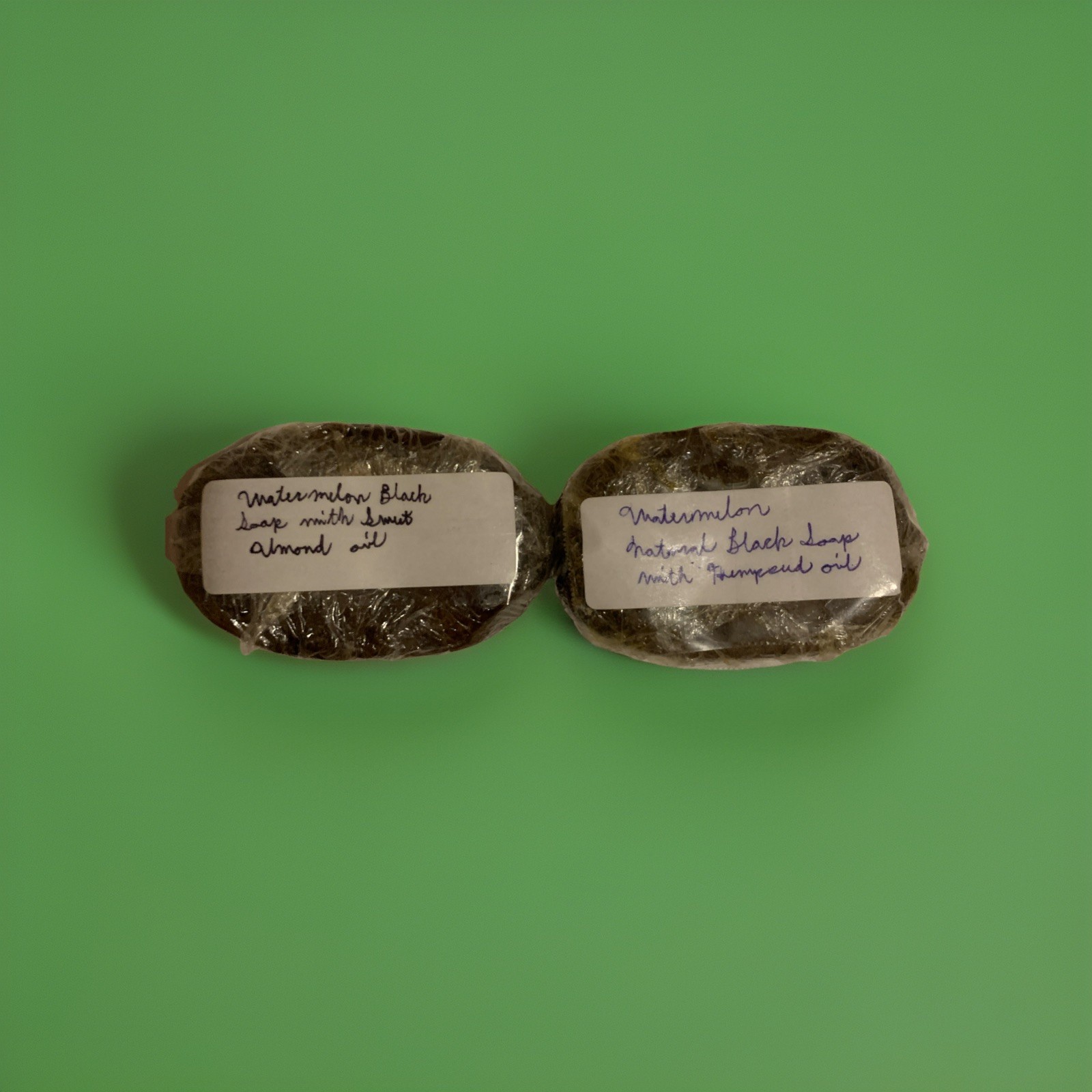 Watermelon African Black Soap with Sweet Almond & Hempseed Oil 2 Sets