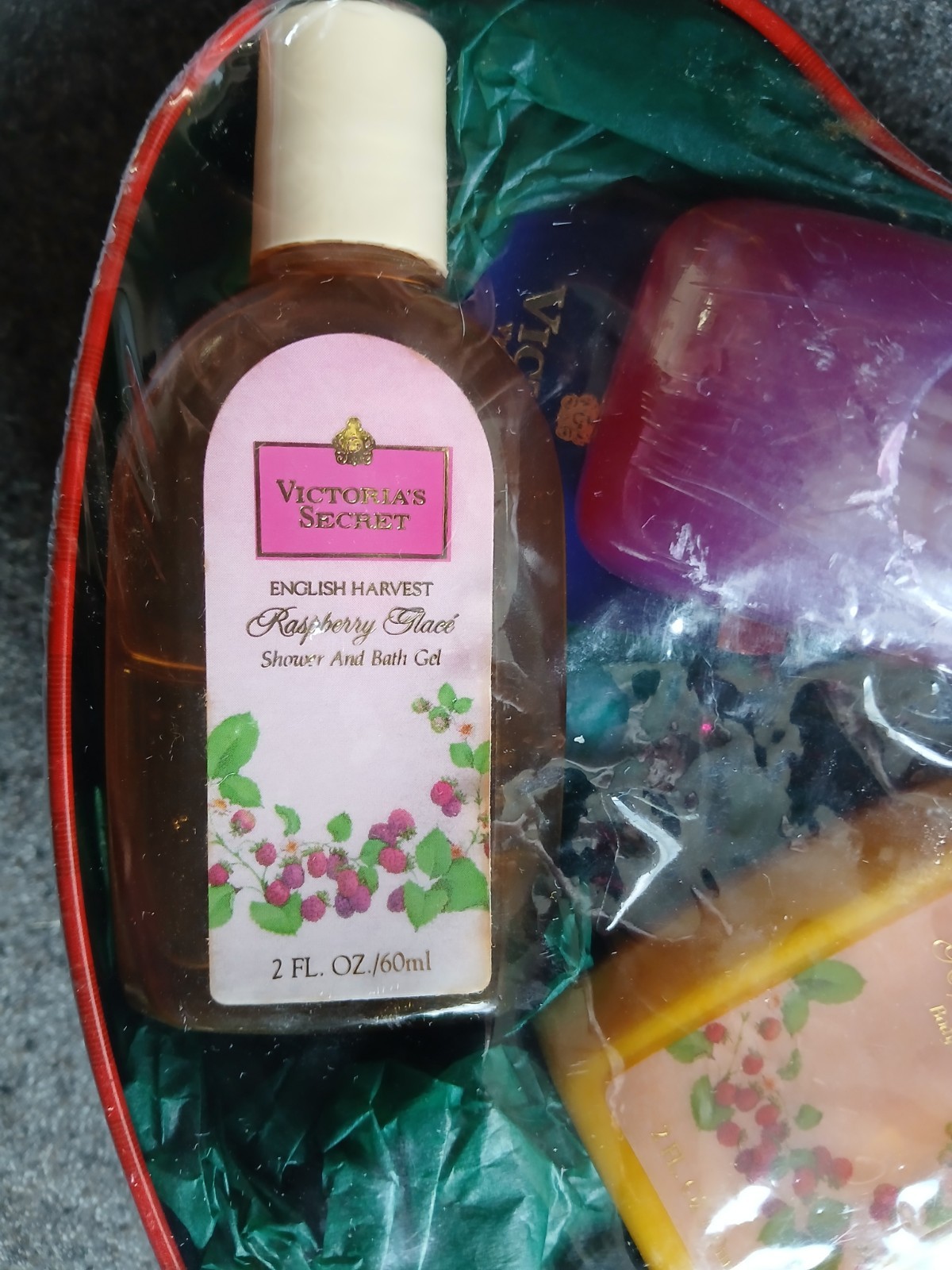 Victoria’s Discontinued Secret Raspberry Glacé English Collection Heart Tin