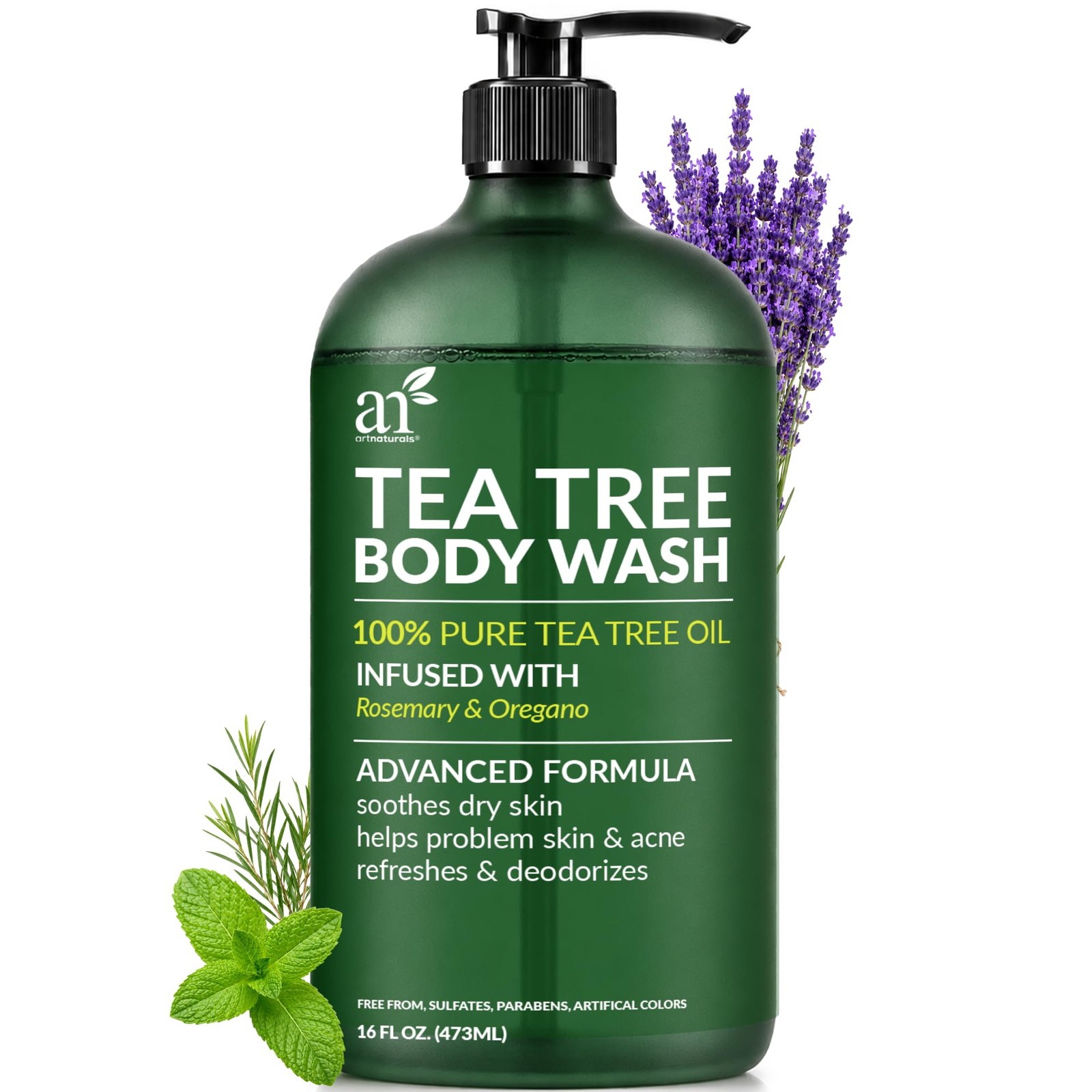 Artnaturals Tea Tree Body Wash 16 fl oz – Extra Strength 16 Fl Oz (Pack of 1)