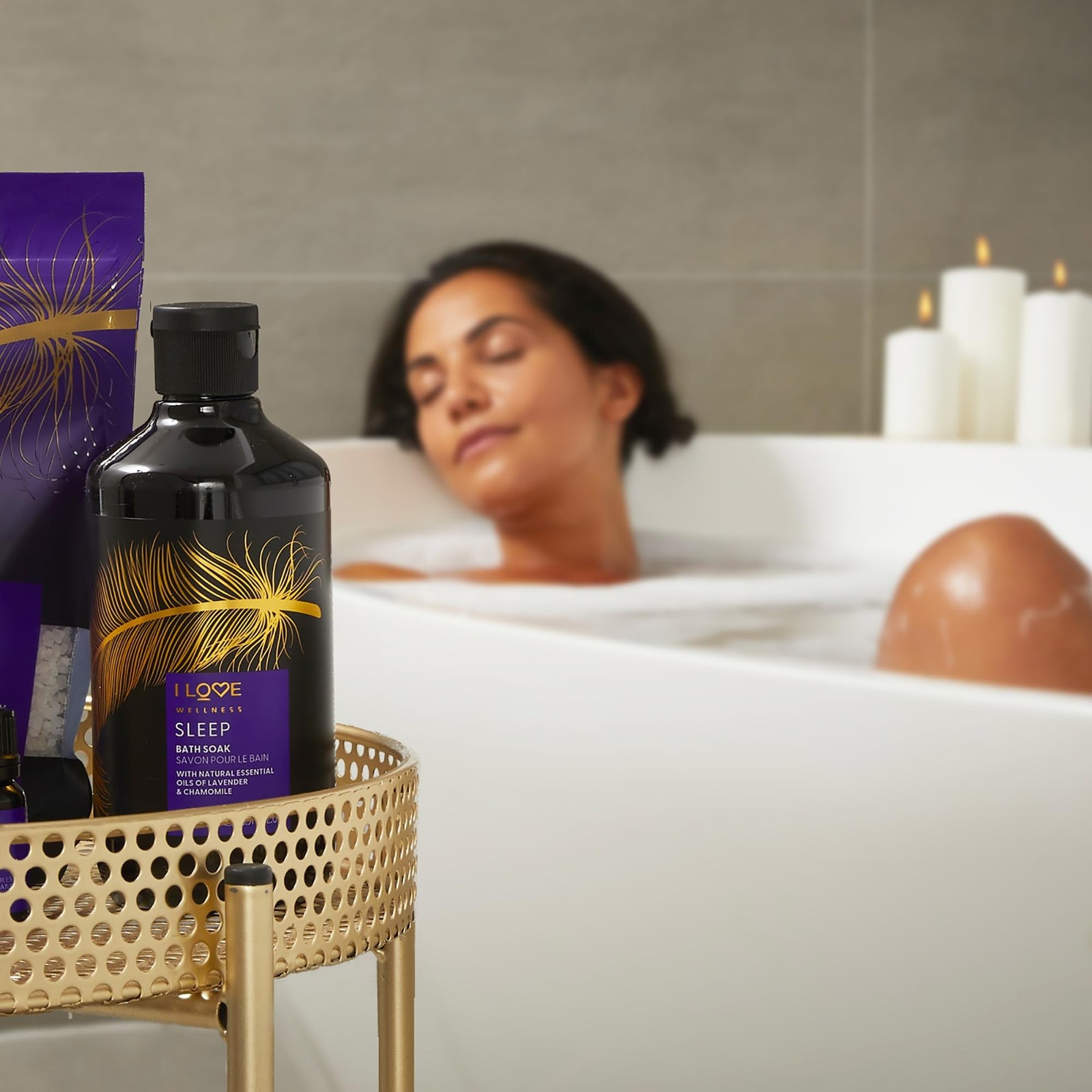 I LOVE Wellness Bath Salts for Sleep- Chamomile and Lavender Bath Salts – Rel…