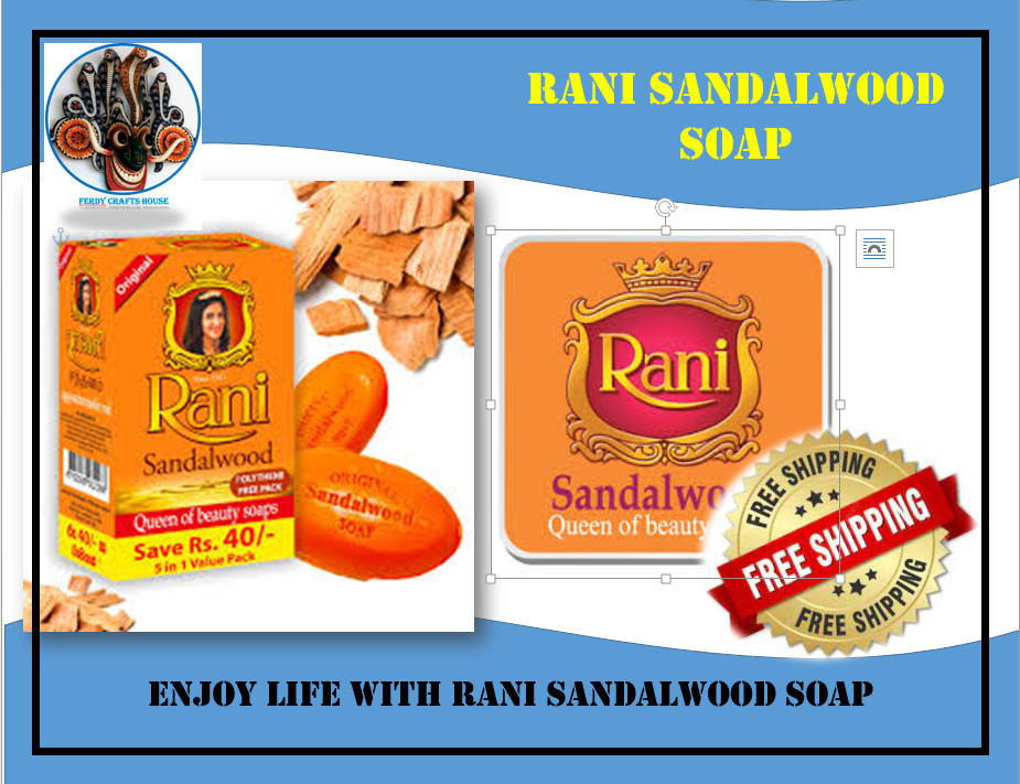 90g Ceylon Rani Natural Beauty Herbal Ayurvedic Body Sandalwood fragrance soap